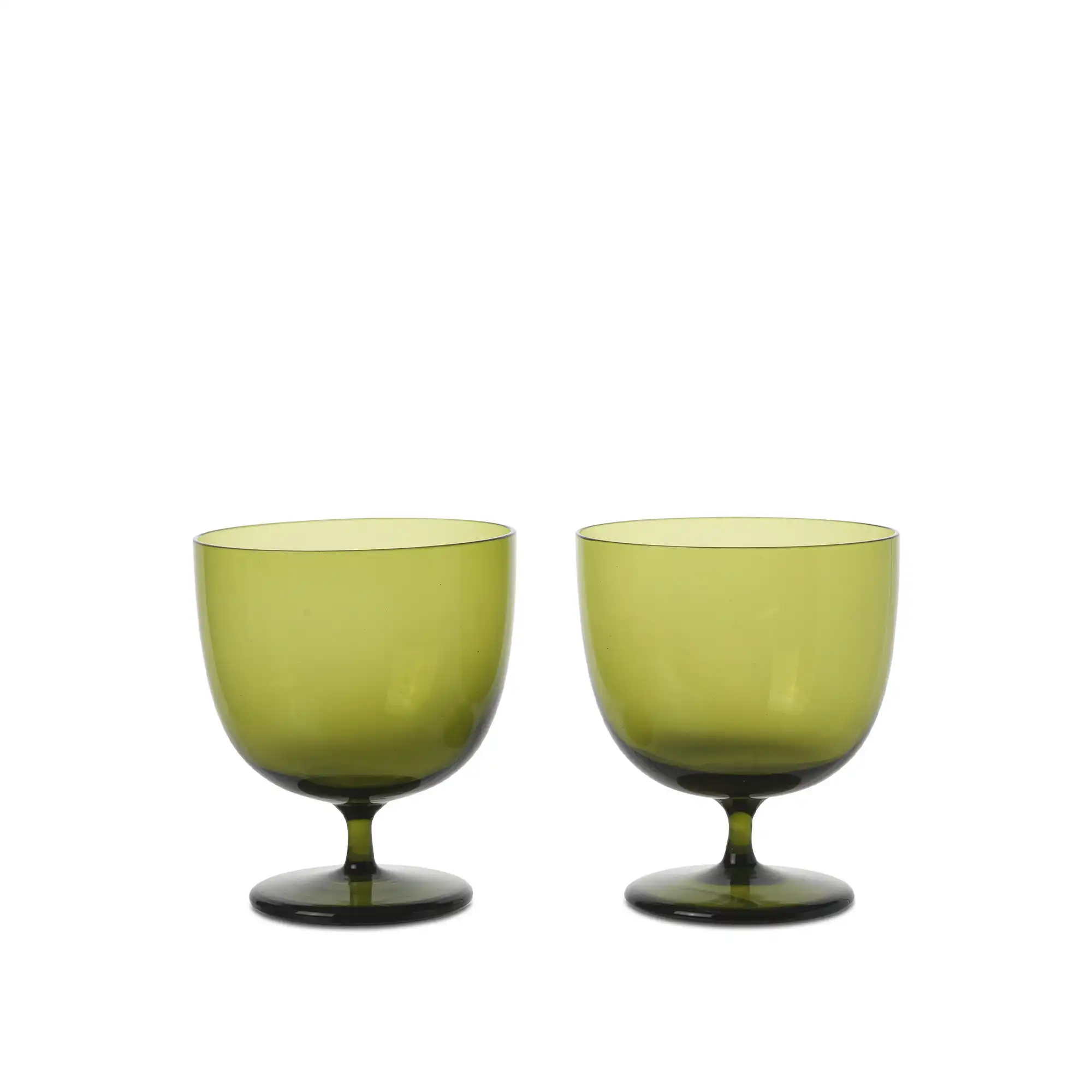 Host Water Glasses Set of 2 / Moss Green