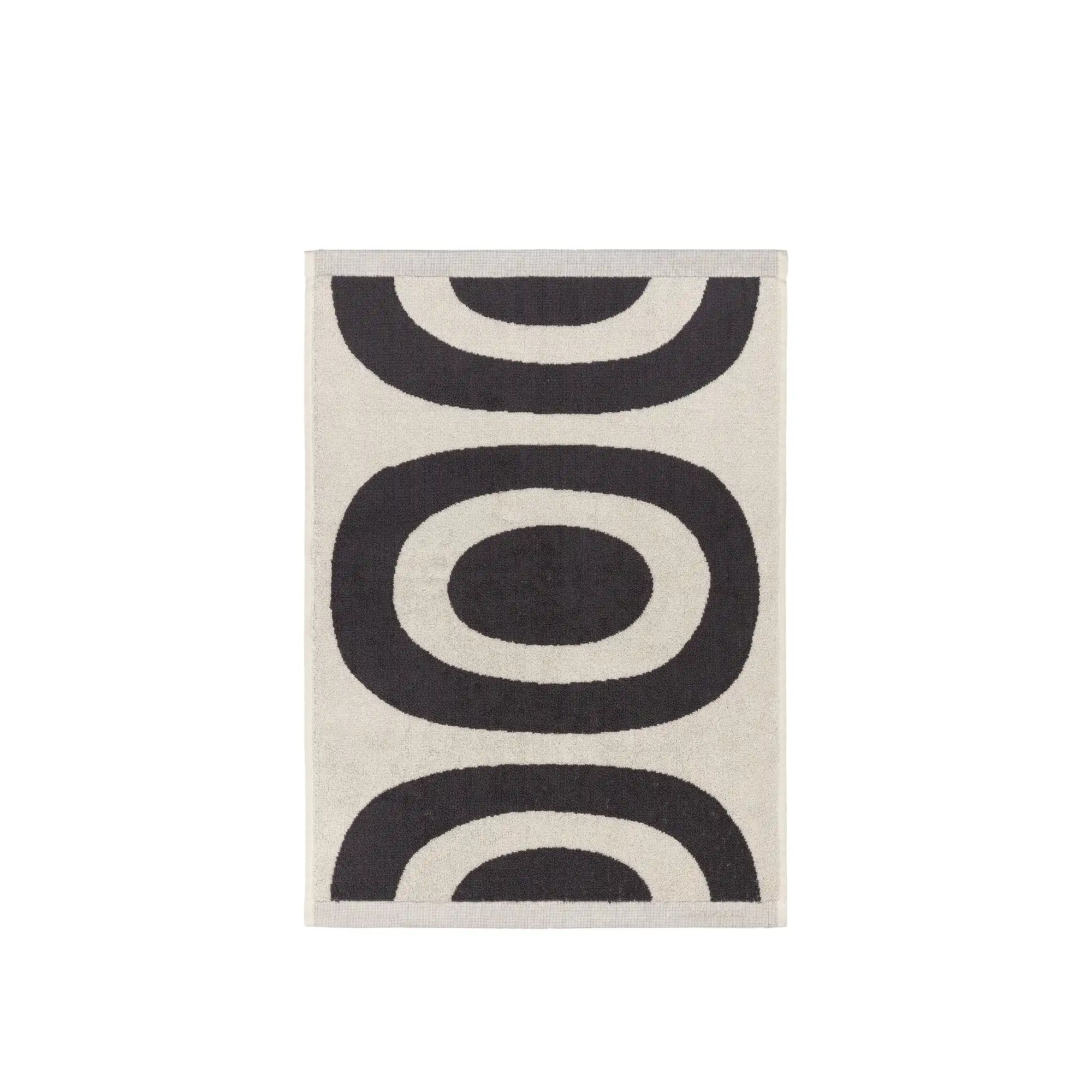 Melooni Hand Towel 50X70 cm Charcoal, Off White