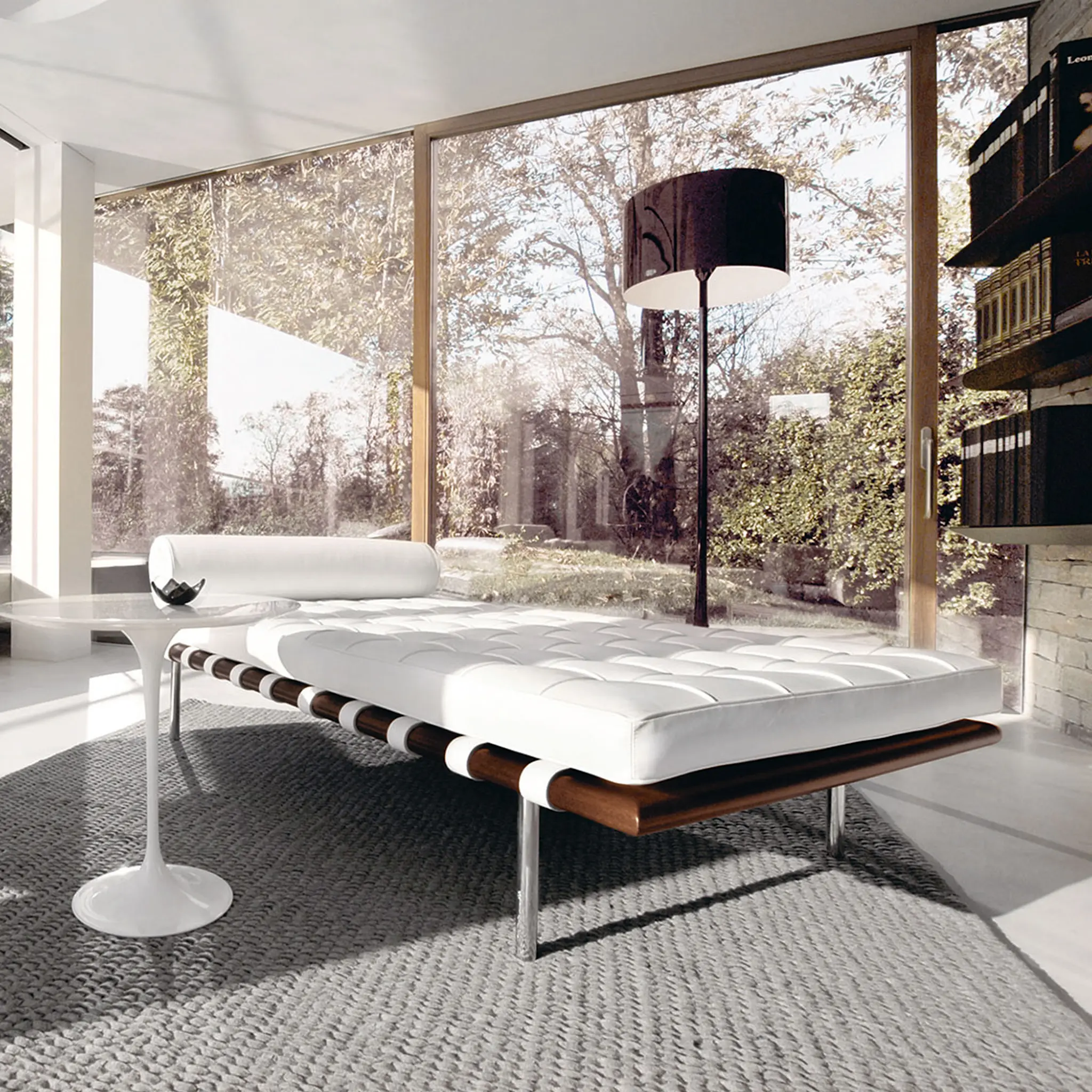 Barcelona Day bed, Läder: Kat. W - Velluto Pelle VP03
