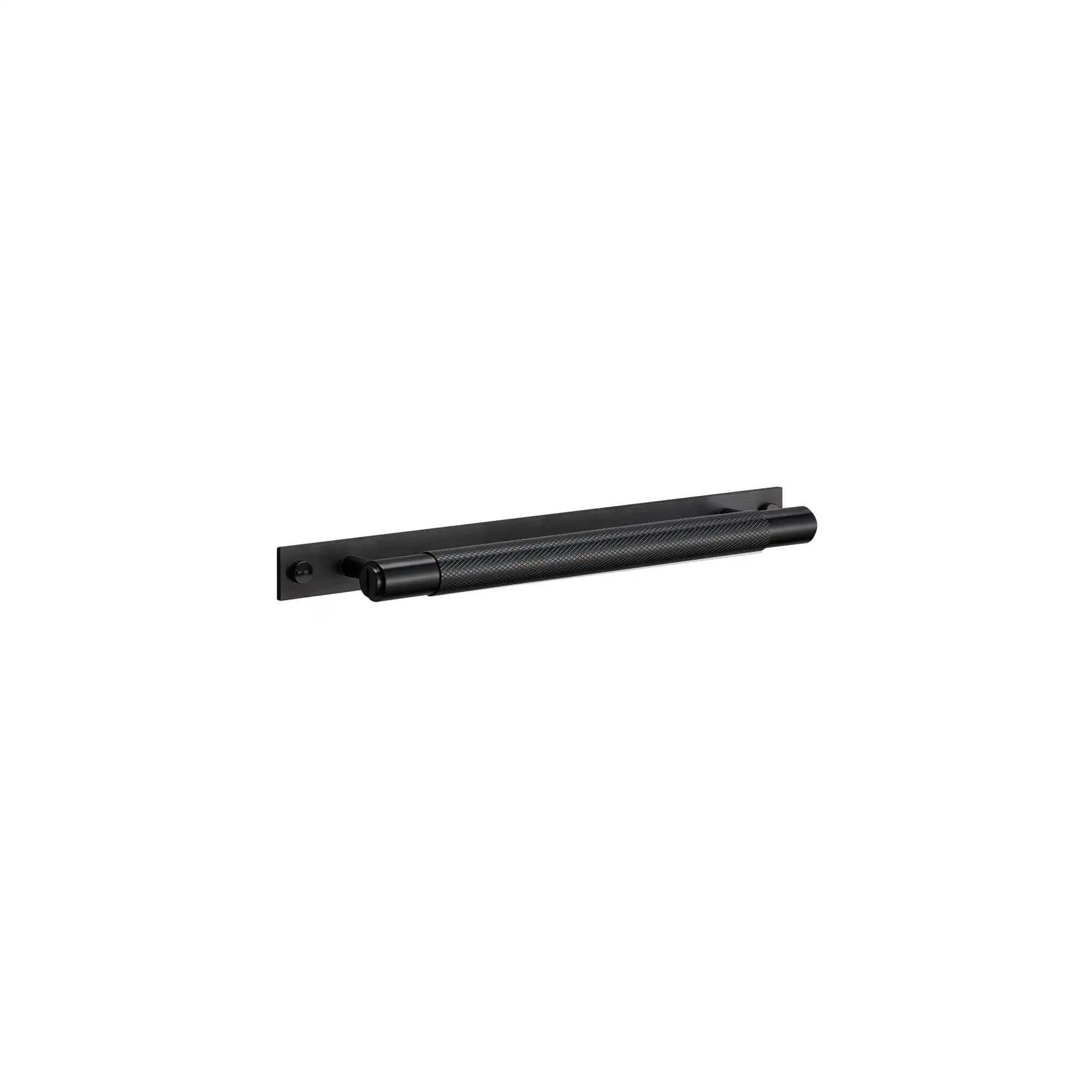 Pull Bar / Plate - Medium (300mm) Black