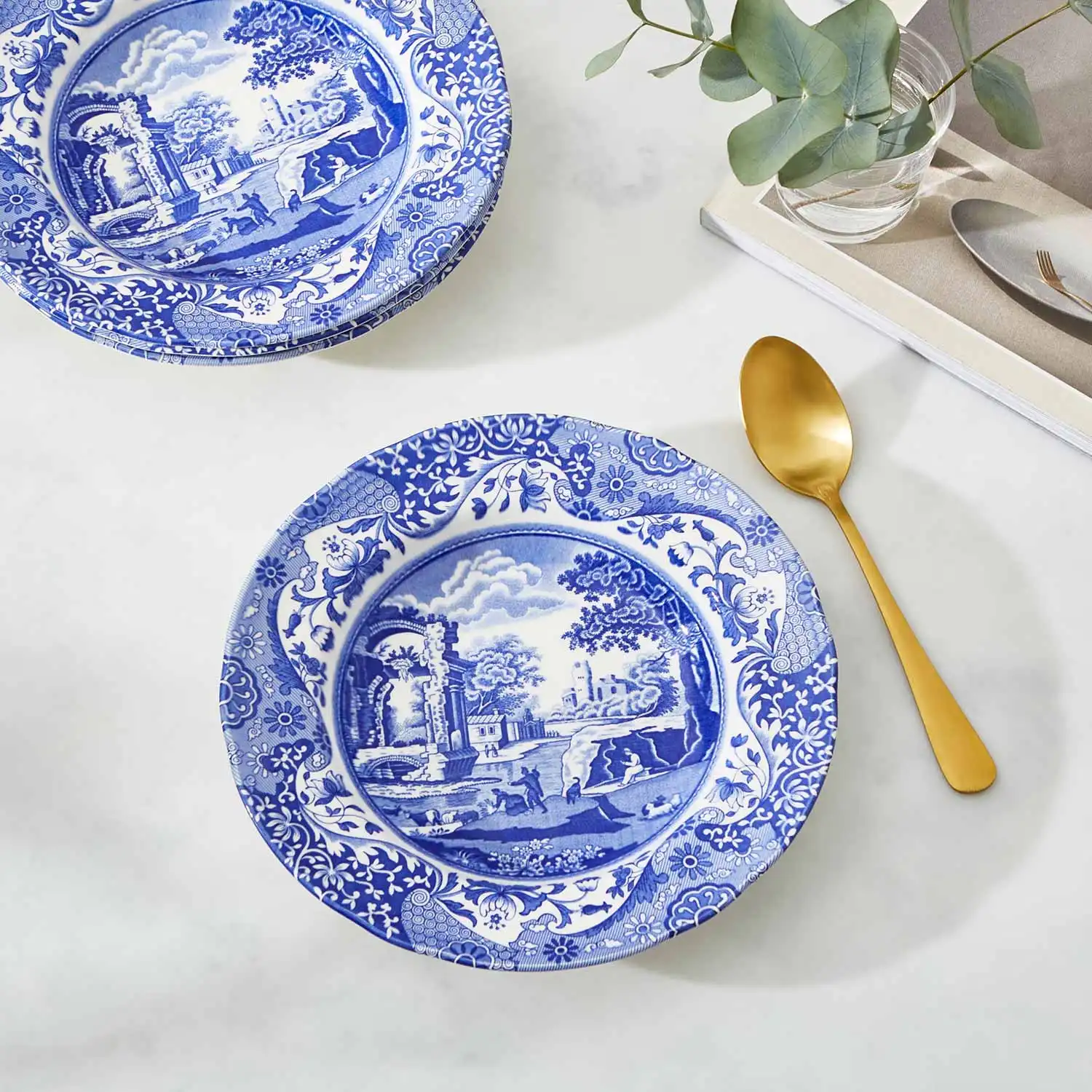 Blue Italian tallerken 27cm
