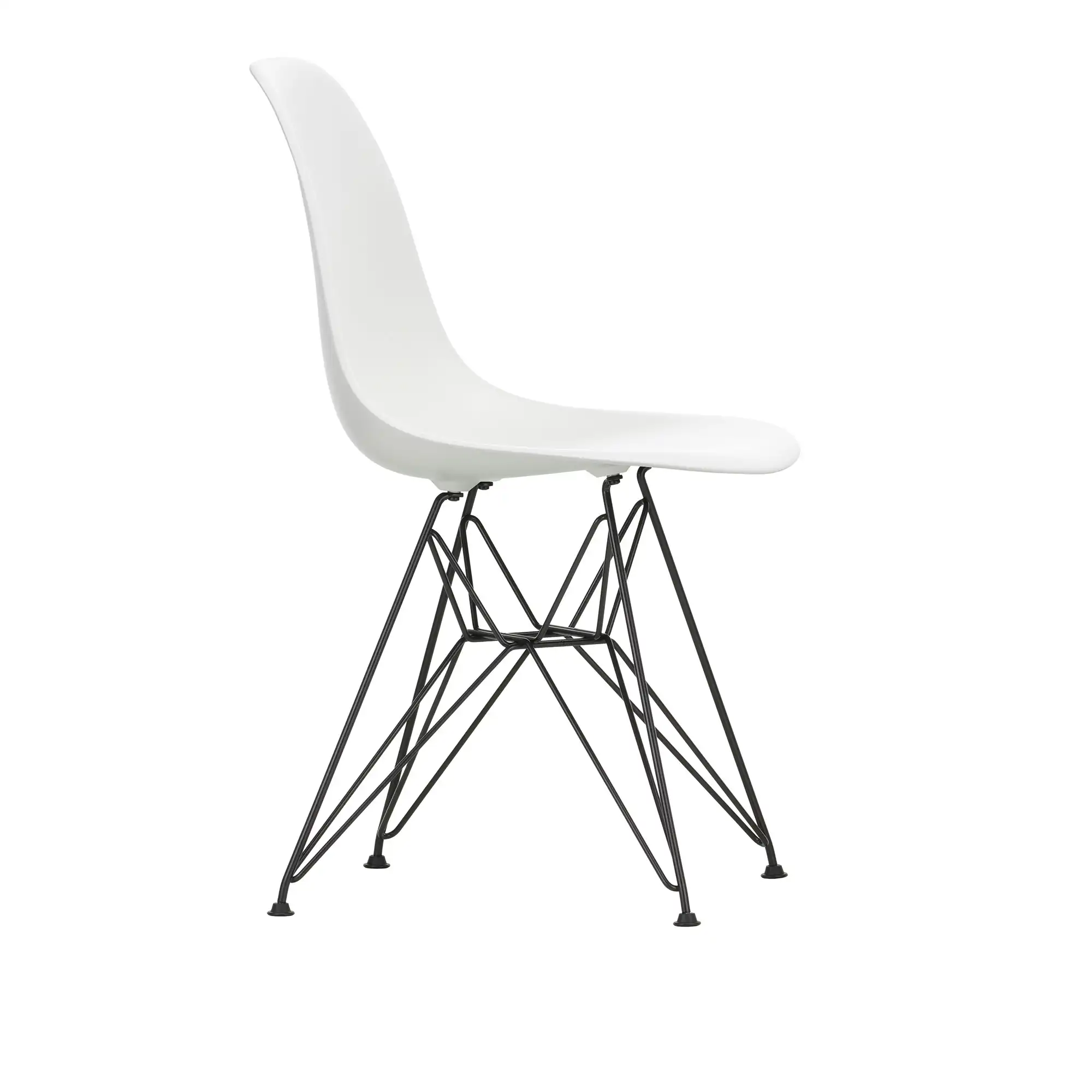 Eames RE Plastic Chair DSR stol Basic Dark