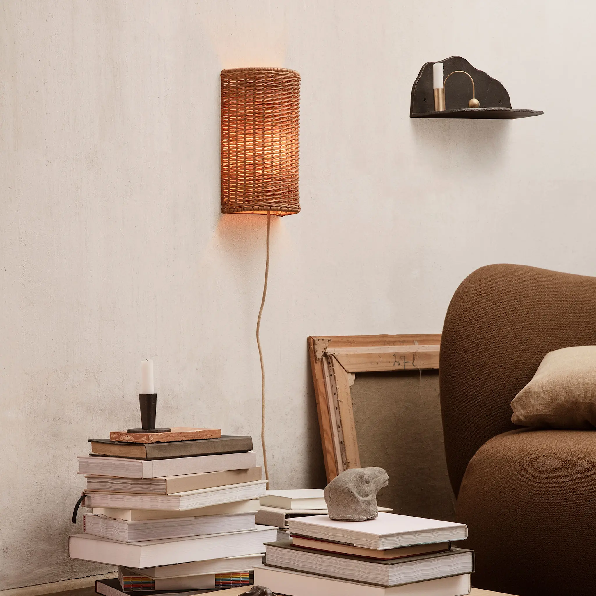 Dou lampeskjerm vegglampe