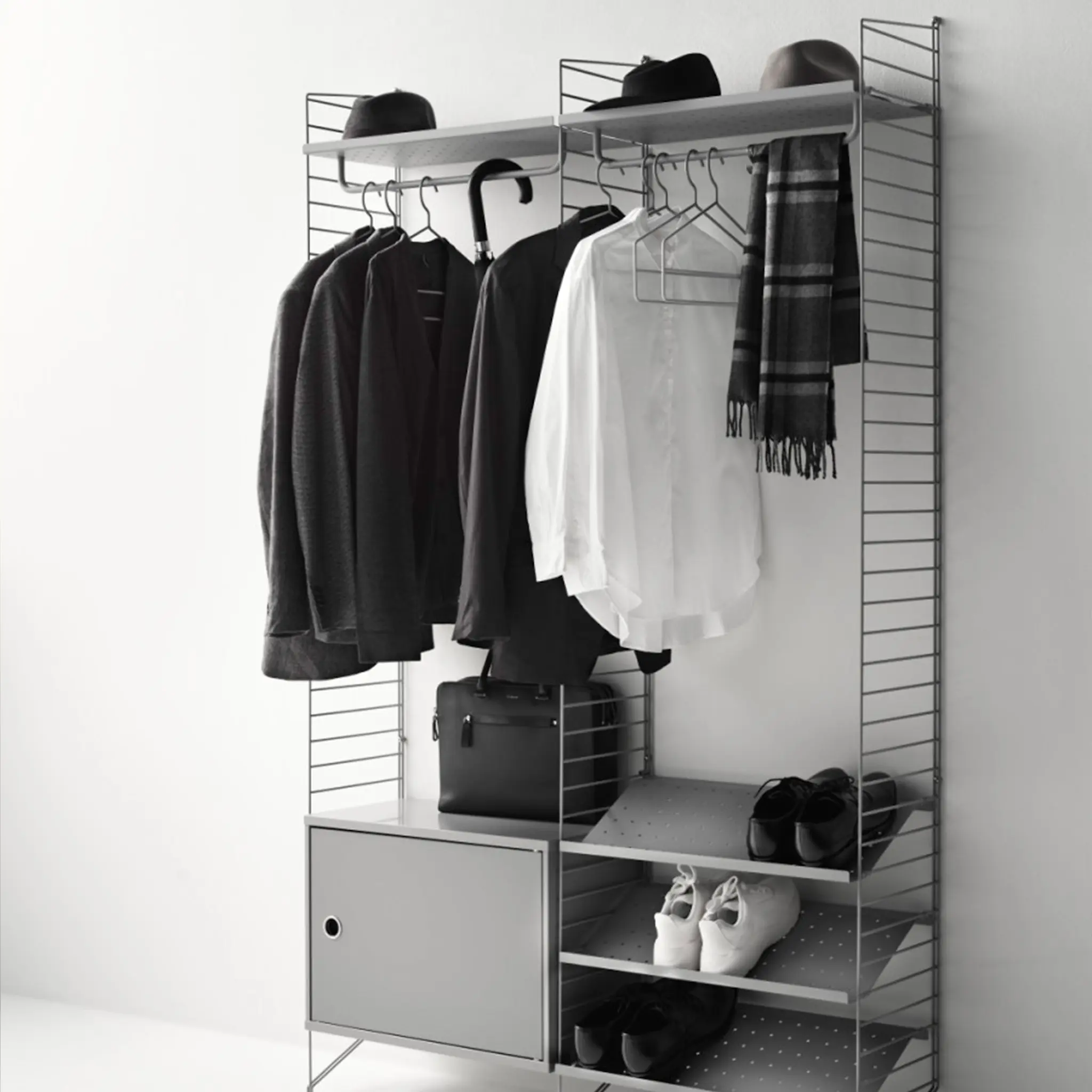 Hall hyllesystem S beige