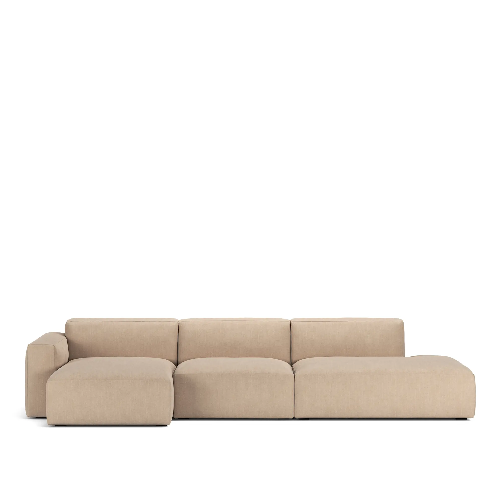 Brick 3-seters sofa sjeselong åpen ende høyre