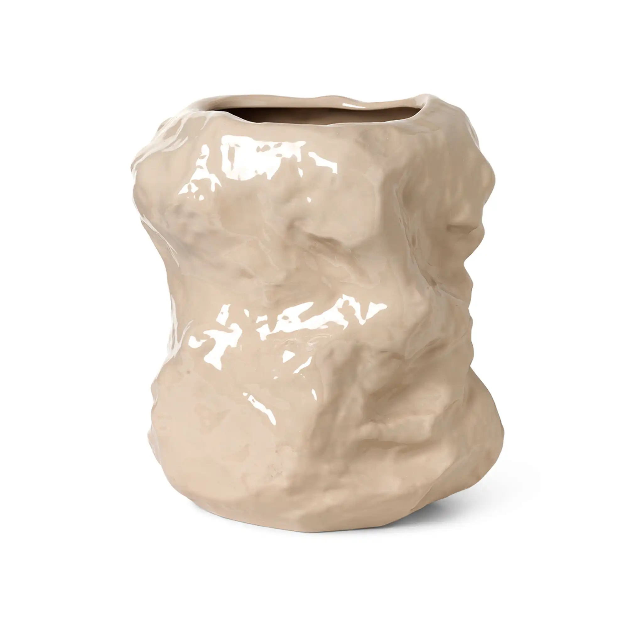 Tuck Vase Cashmere