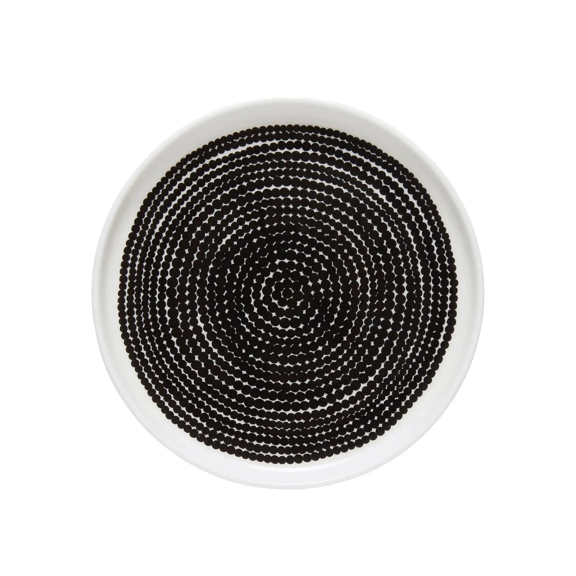 Räsymatto tallerken 13,5 cm white, black