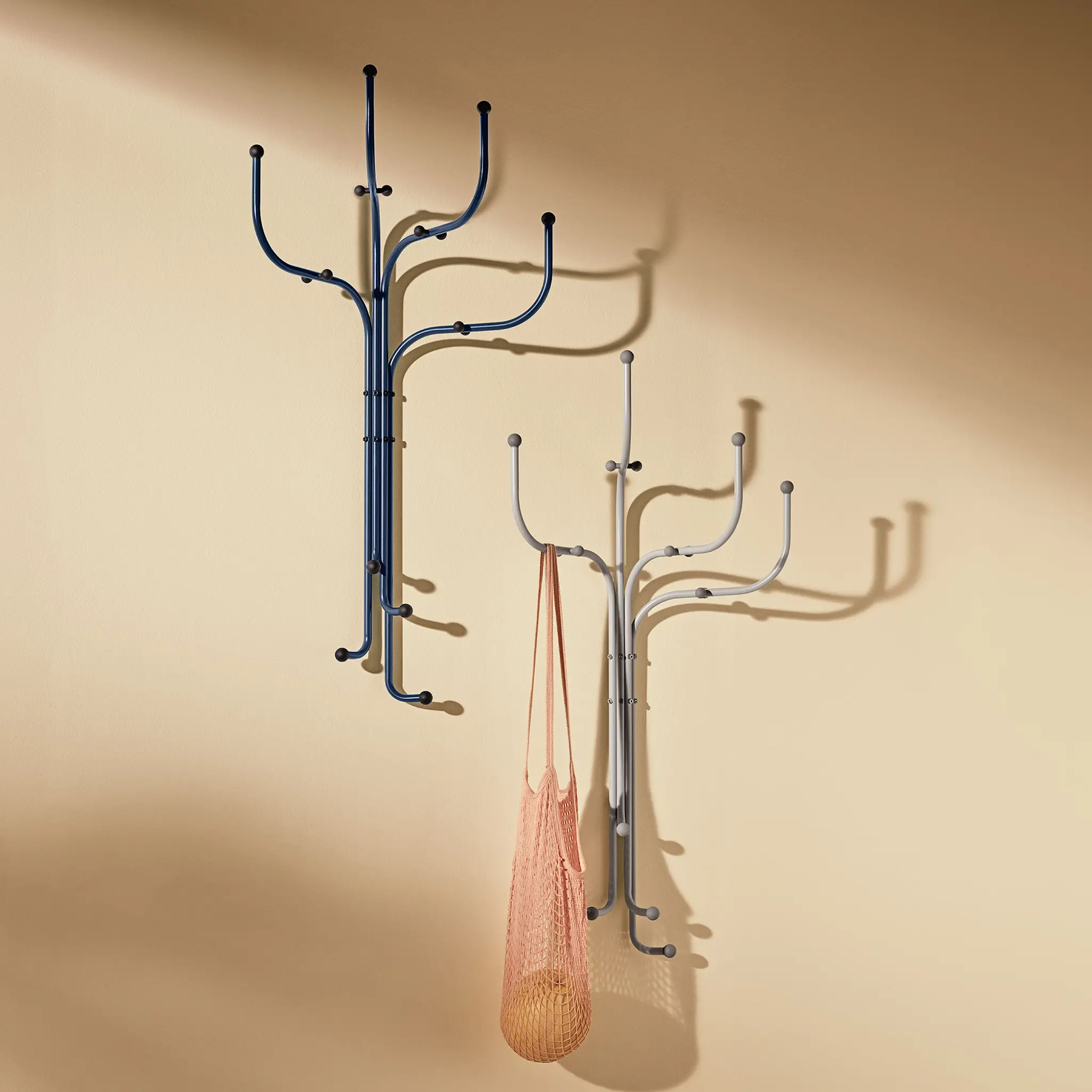 Coat Tree Wall Dark Blue