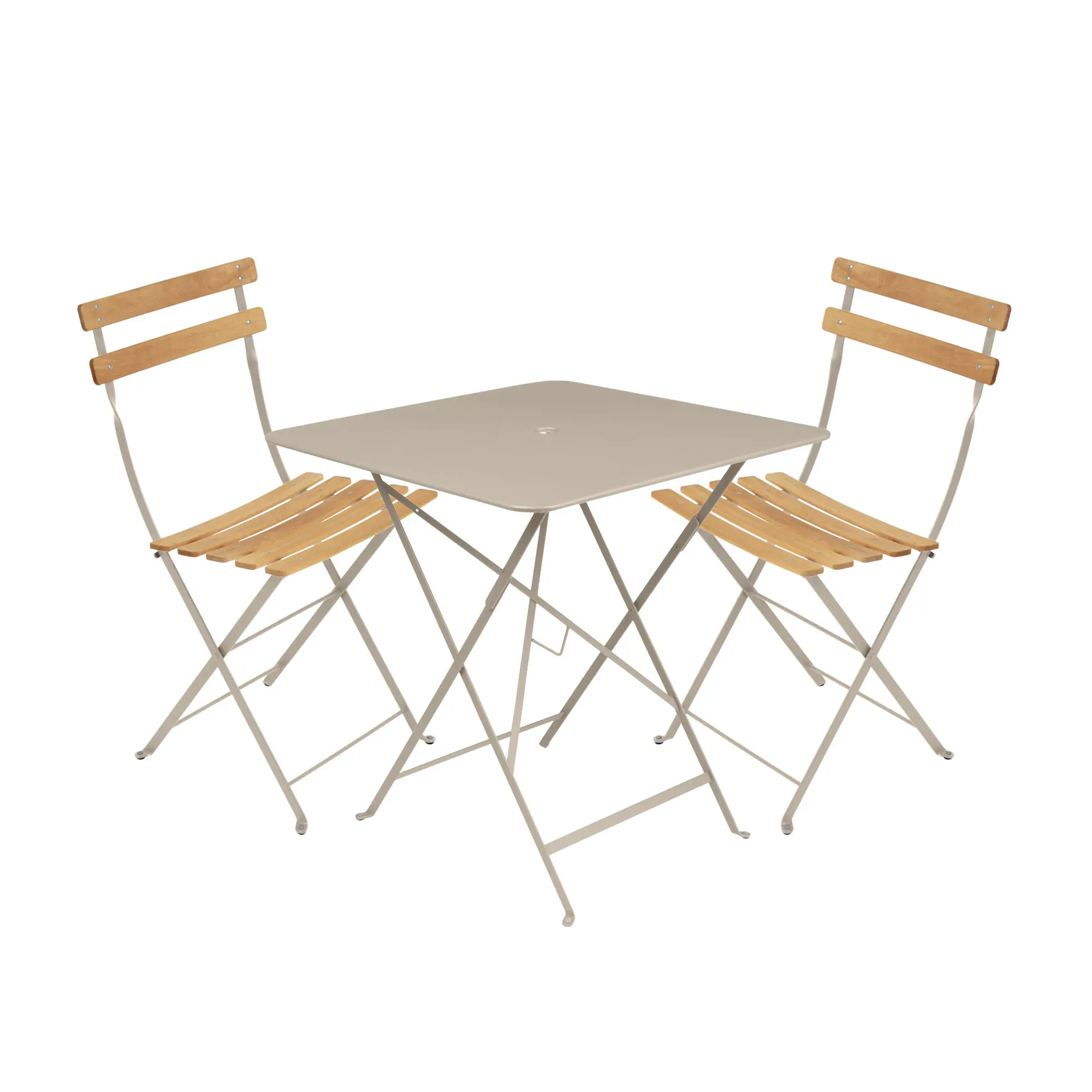 Bistro spisegruppe bord 71cm & 2 tre stoler