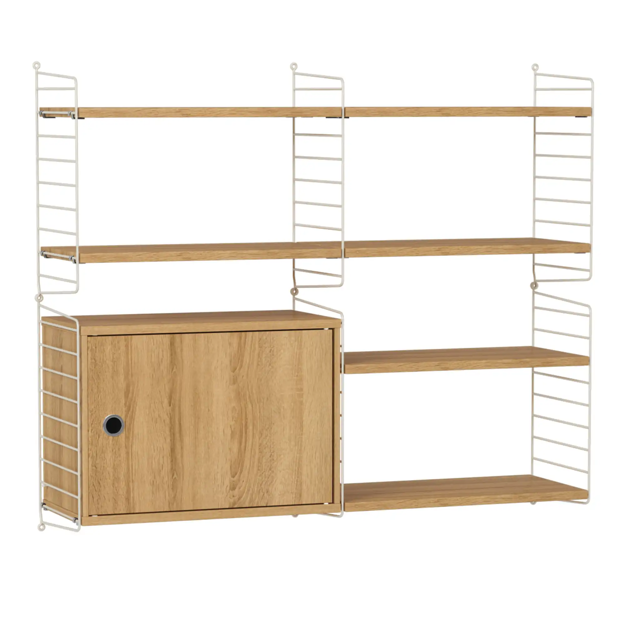 Stue hyllesystem R eik/beige