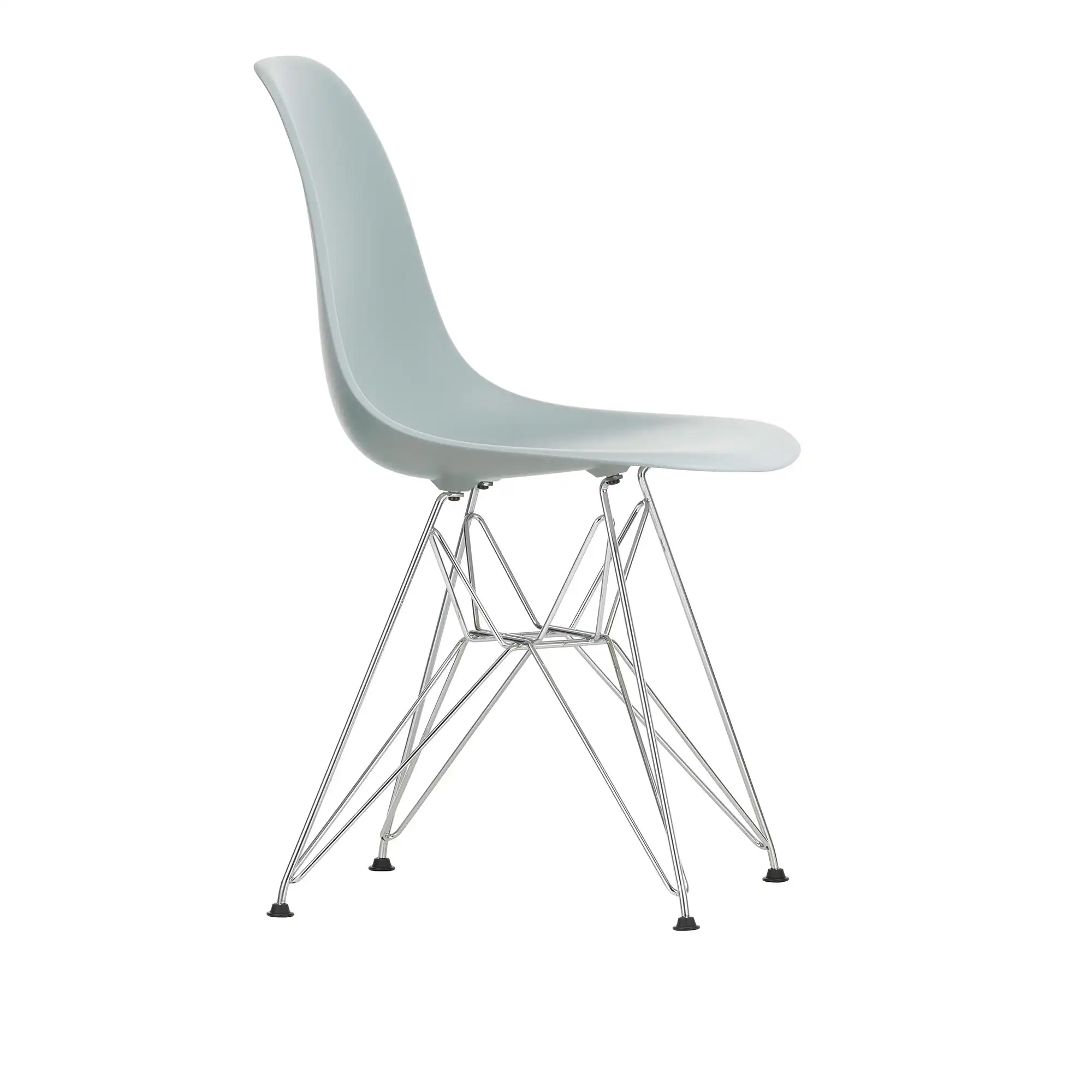 Eames Plastic Chair DSR - 24 Light Grey /Chrome Base