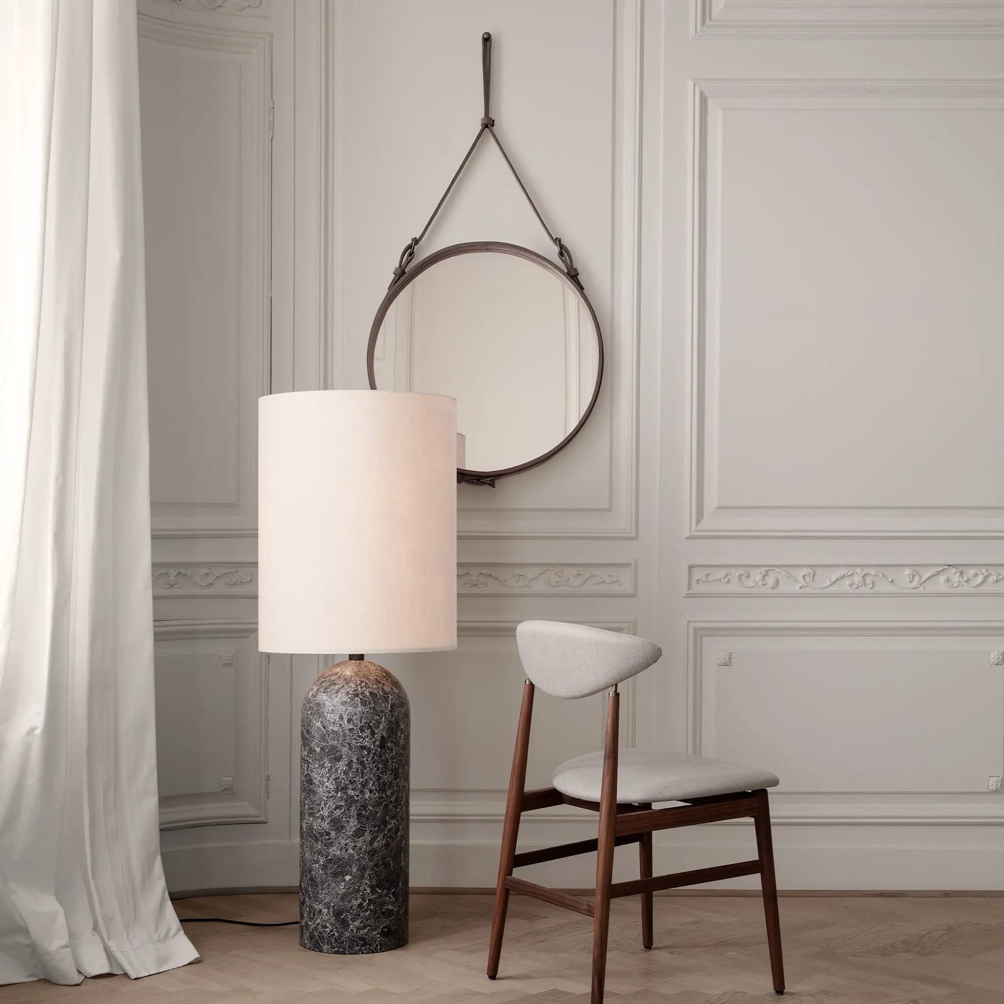 Adnet Circulaire speil Ø70 cm