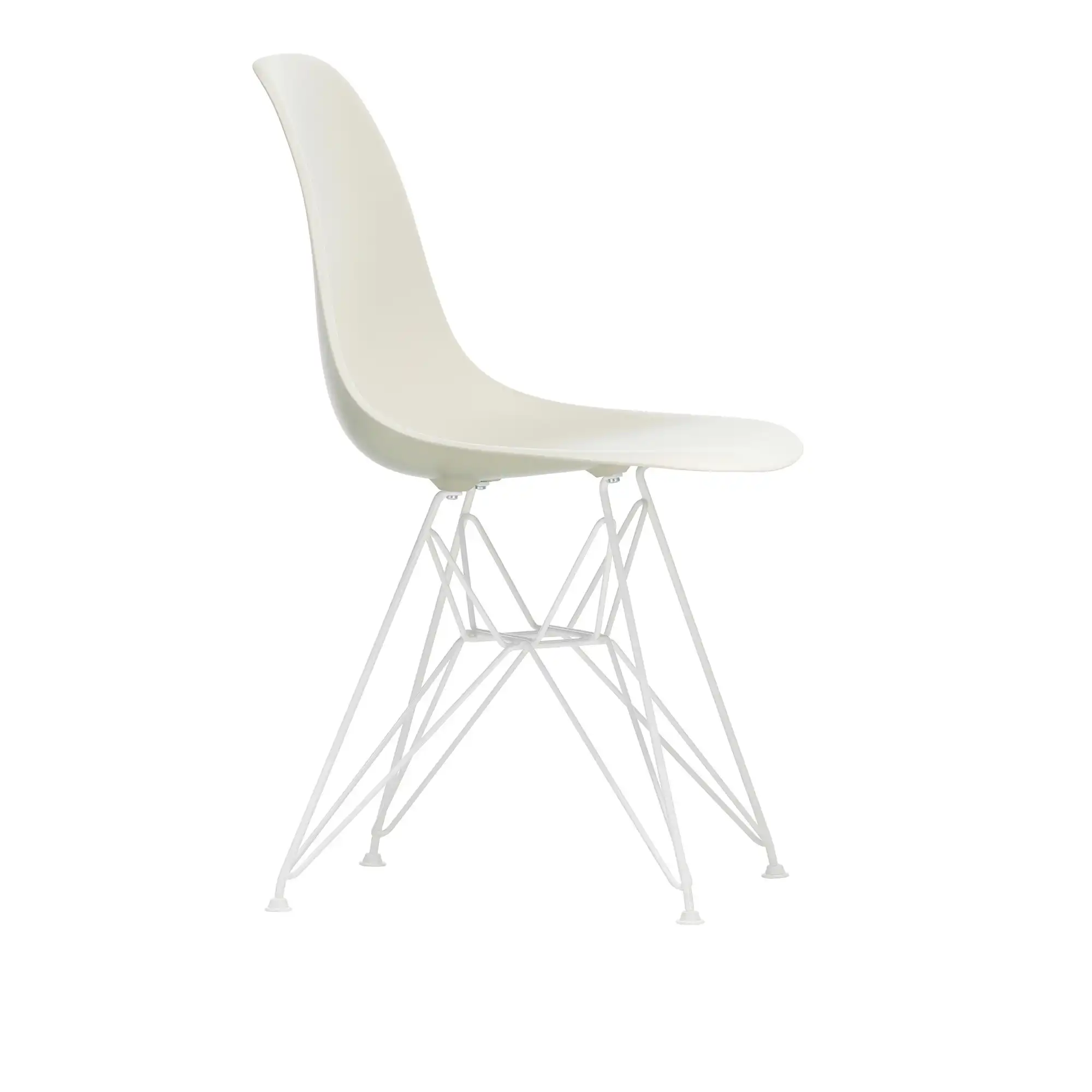 Eames Plastic Chair DSR - 11 Pebble - White Base