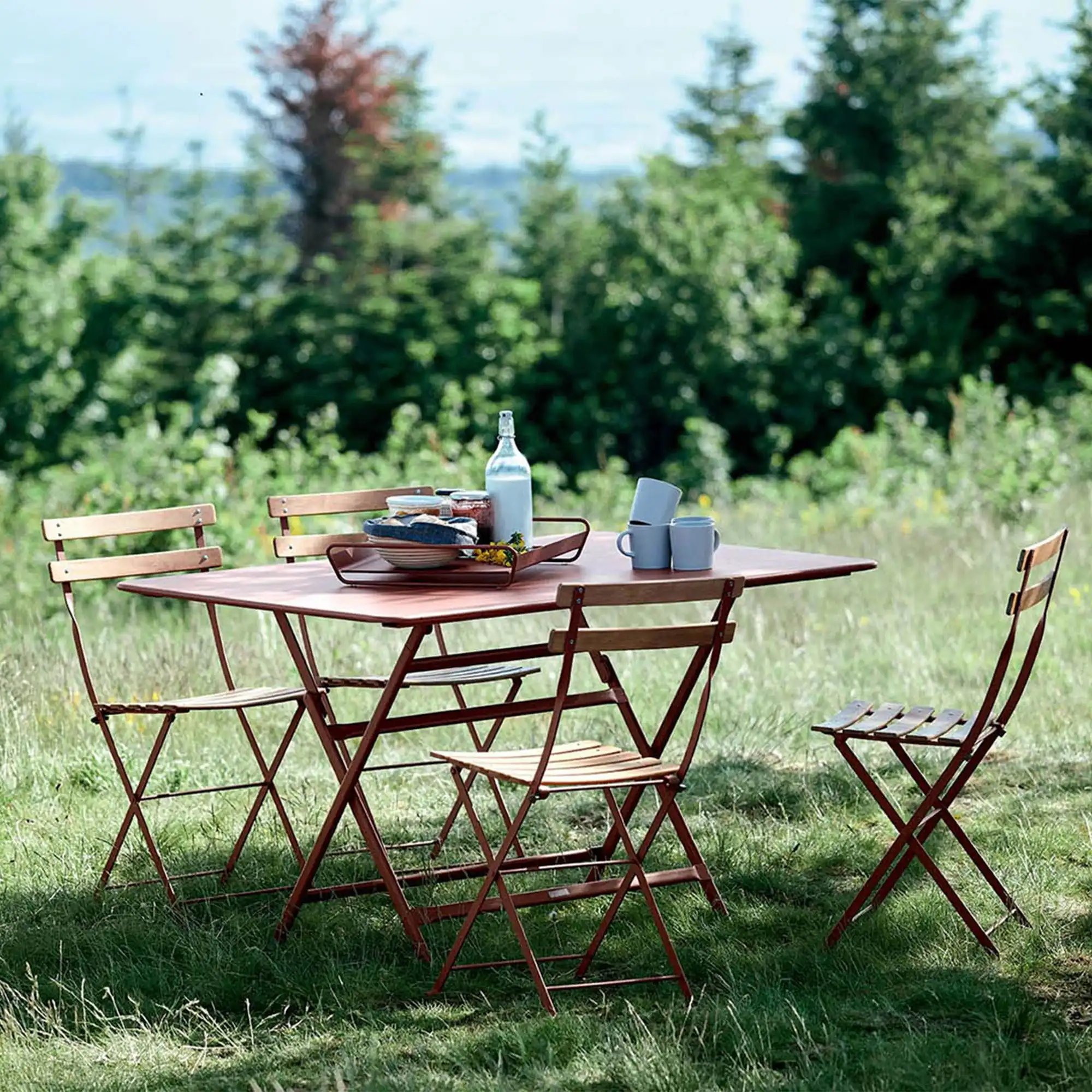 Bistro Natural Chair - Black Cherry