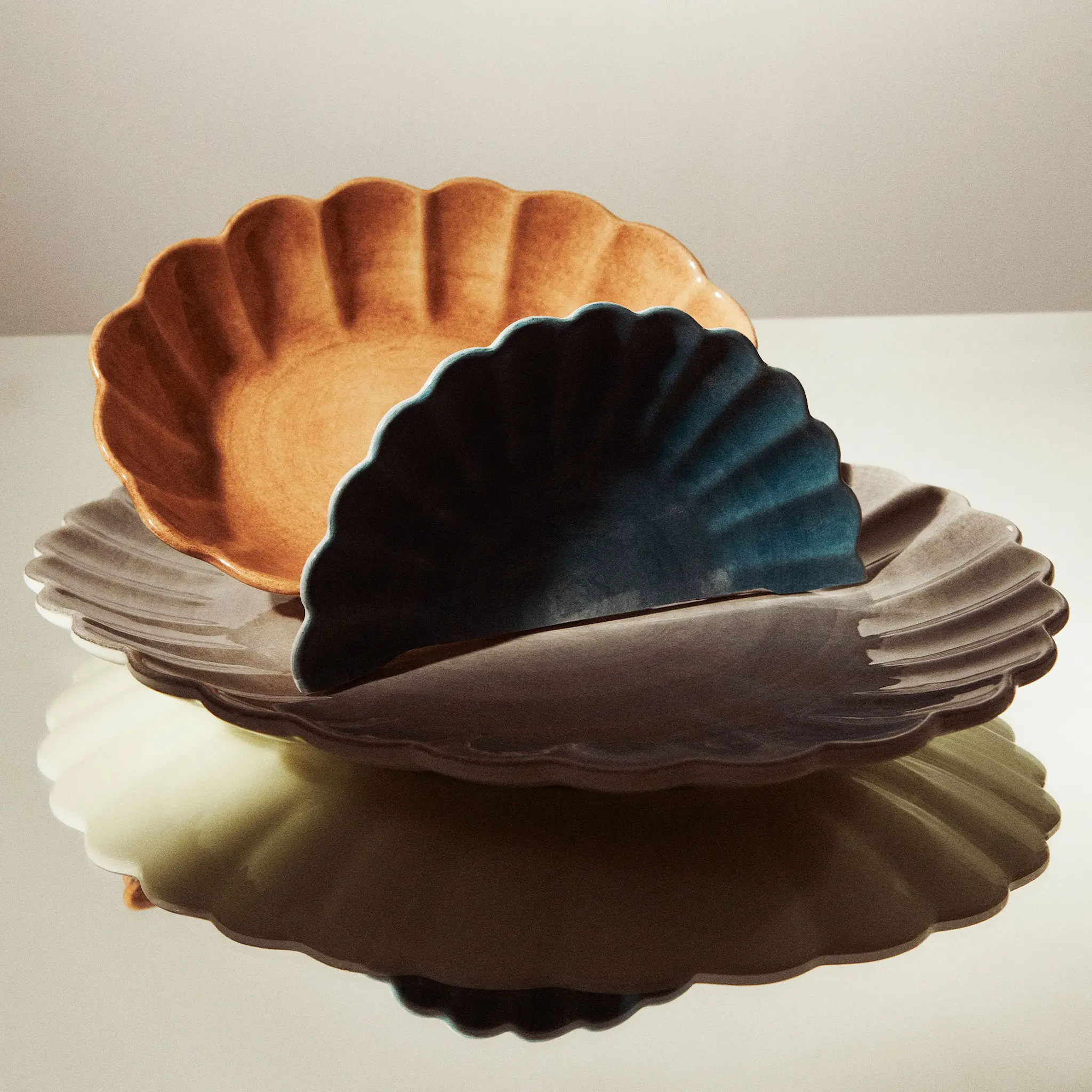 Oyster Skål 31 cm Röd
