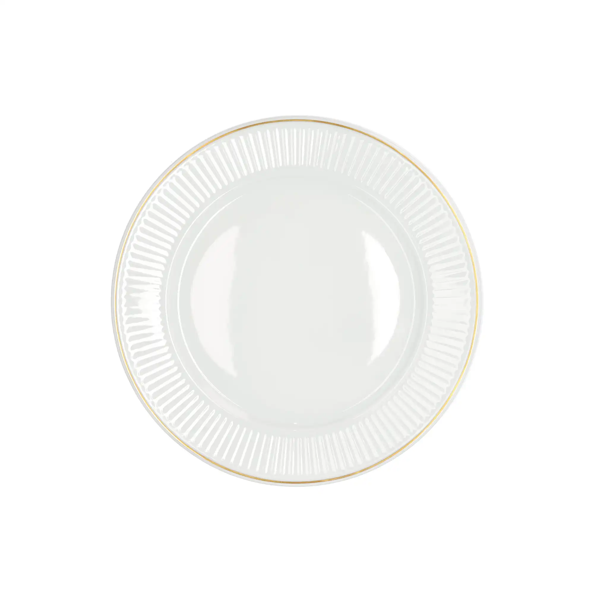 Plissé Flat Plate Ovenproof Porcelain