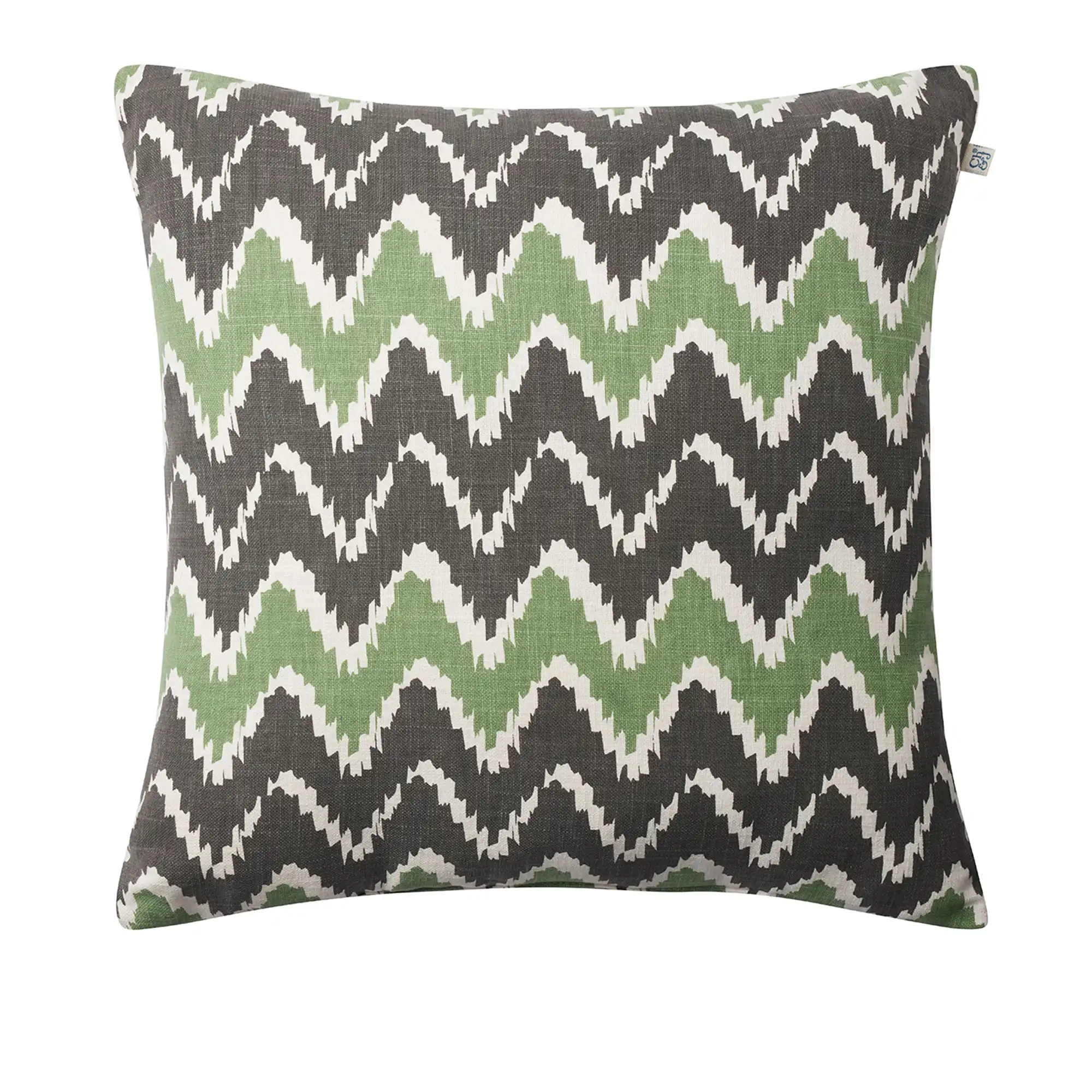 Ikat Bangalore Outdoor Cushion - Grey/Sage