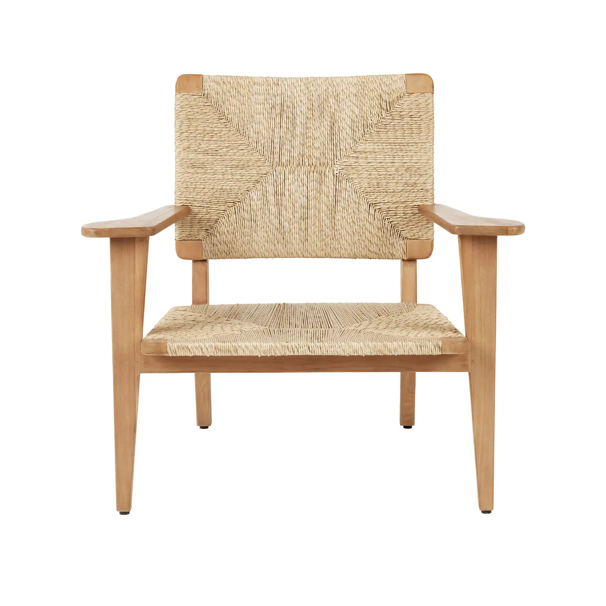 F-Chair Lounge Chair, Outdoor, Base Finish Natural teak