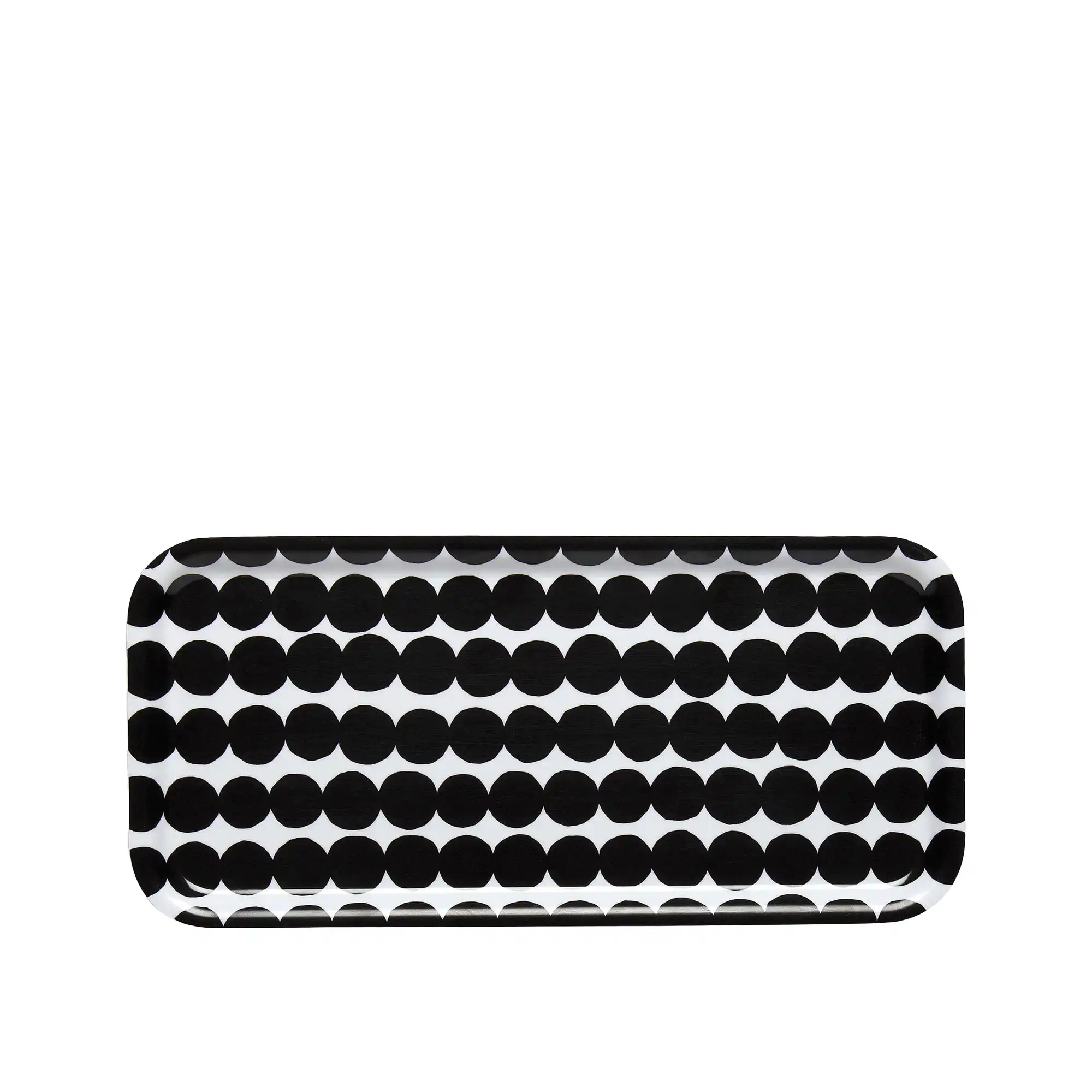 Räsymatto brett 15x32 cm white, black
