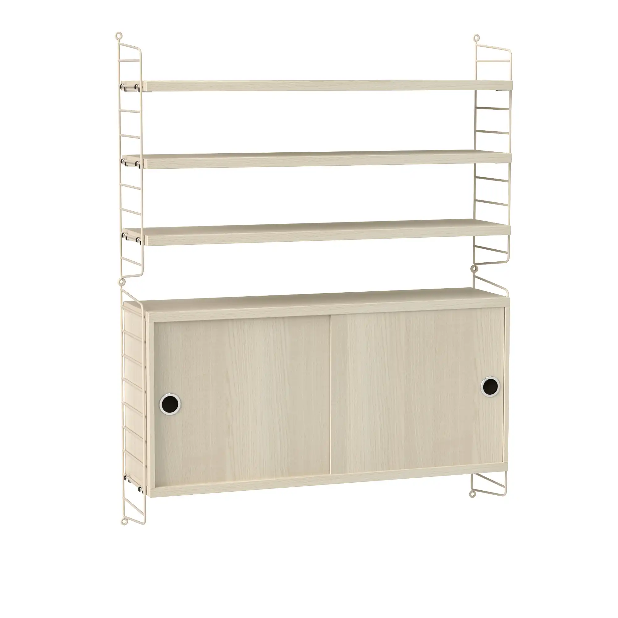 Stue hyllesystem I ask/beige