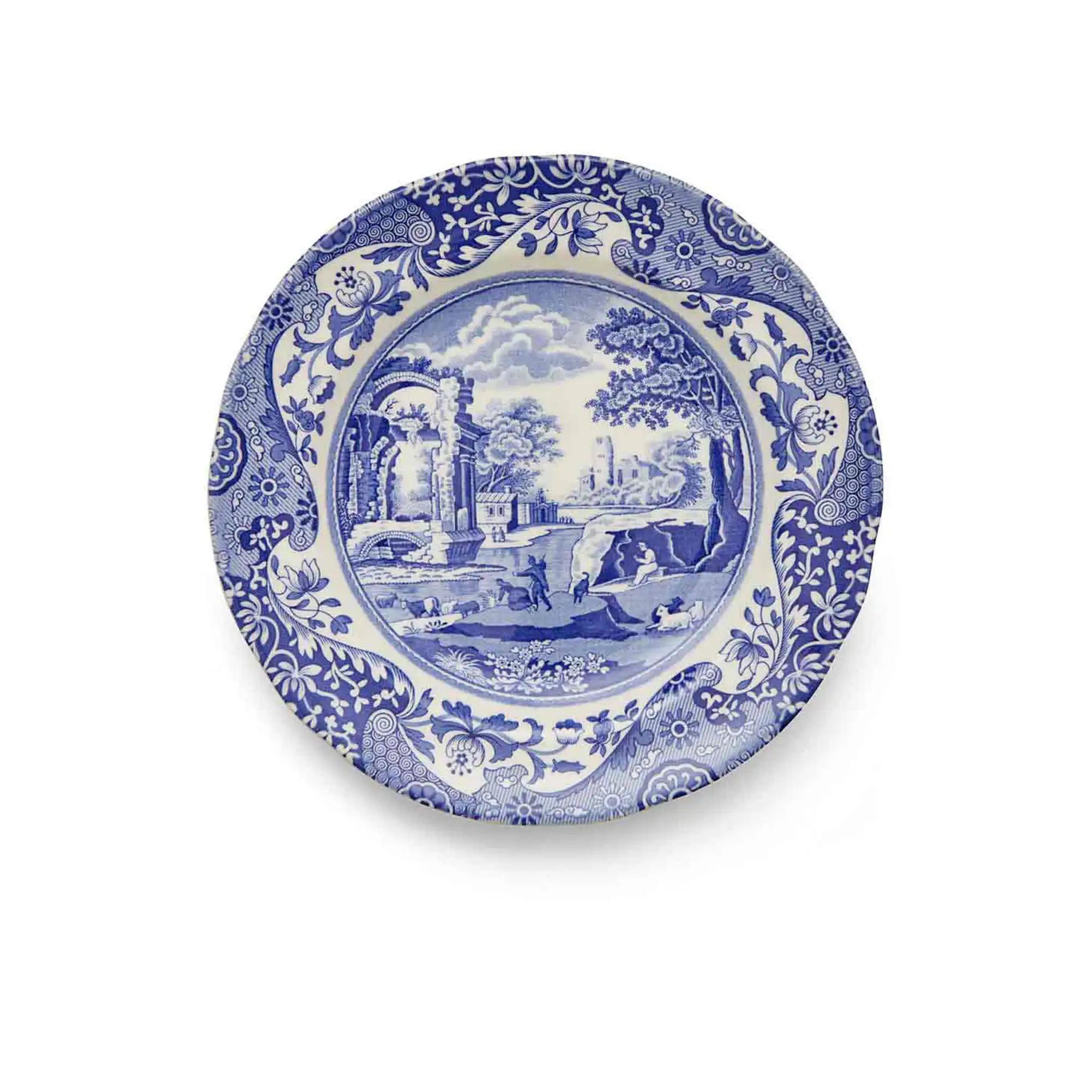 Blue Italian tallerken 20cm