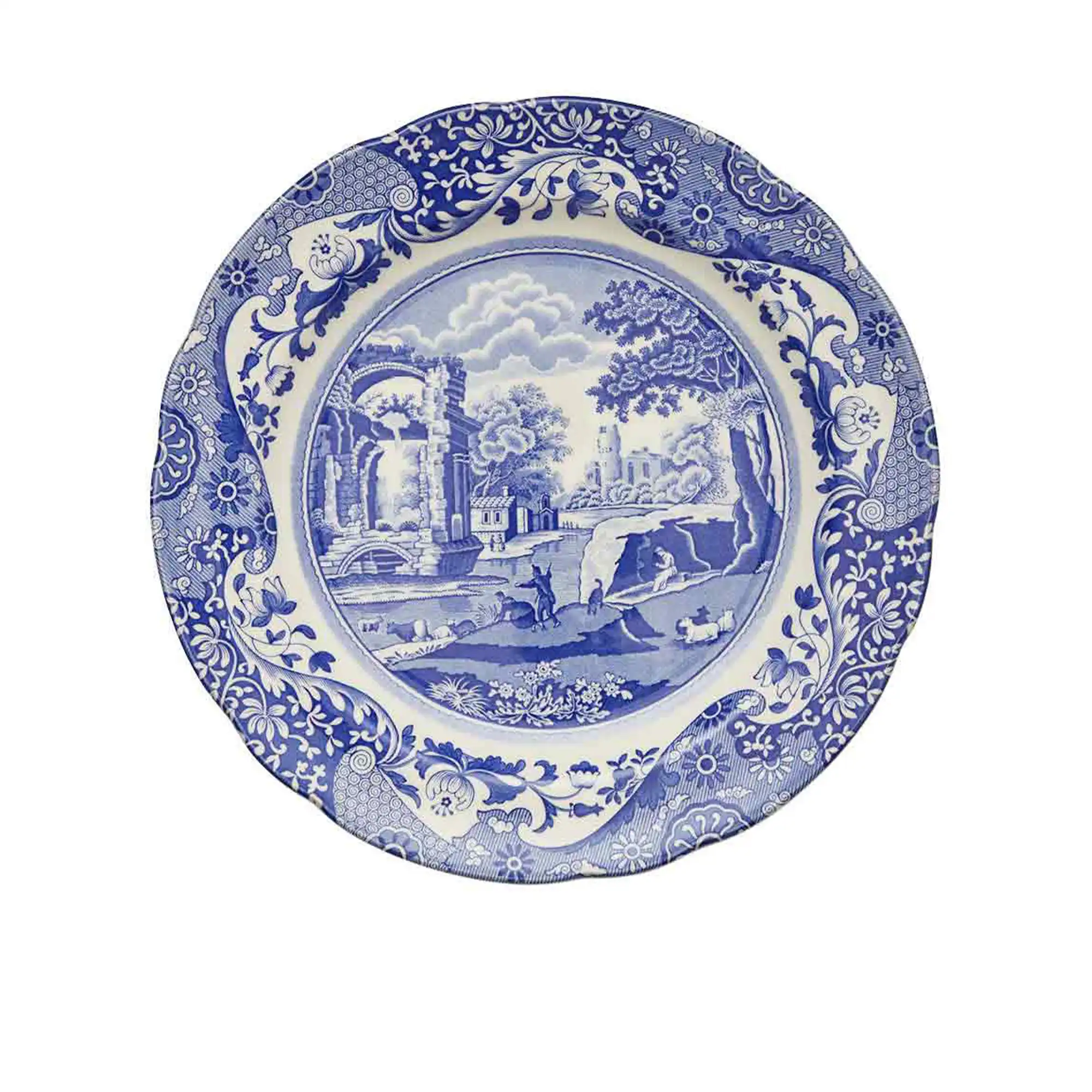 Blue Italian tallerken 27cm