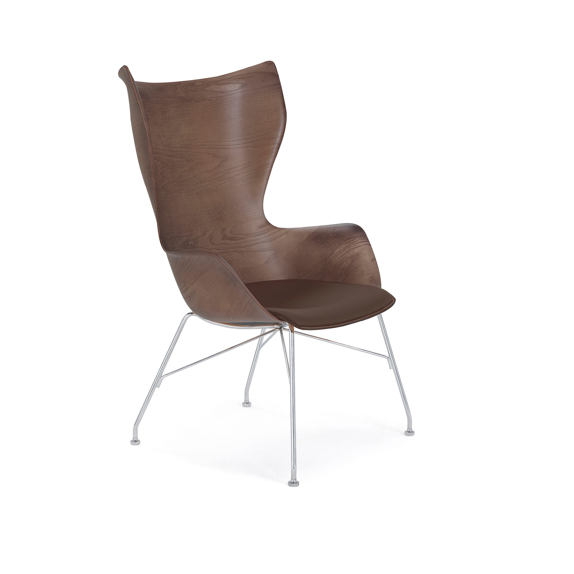 K/Wood Leather Seat - Kartell - Philippe Starck - NO GA