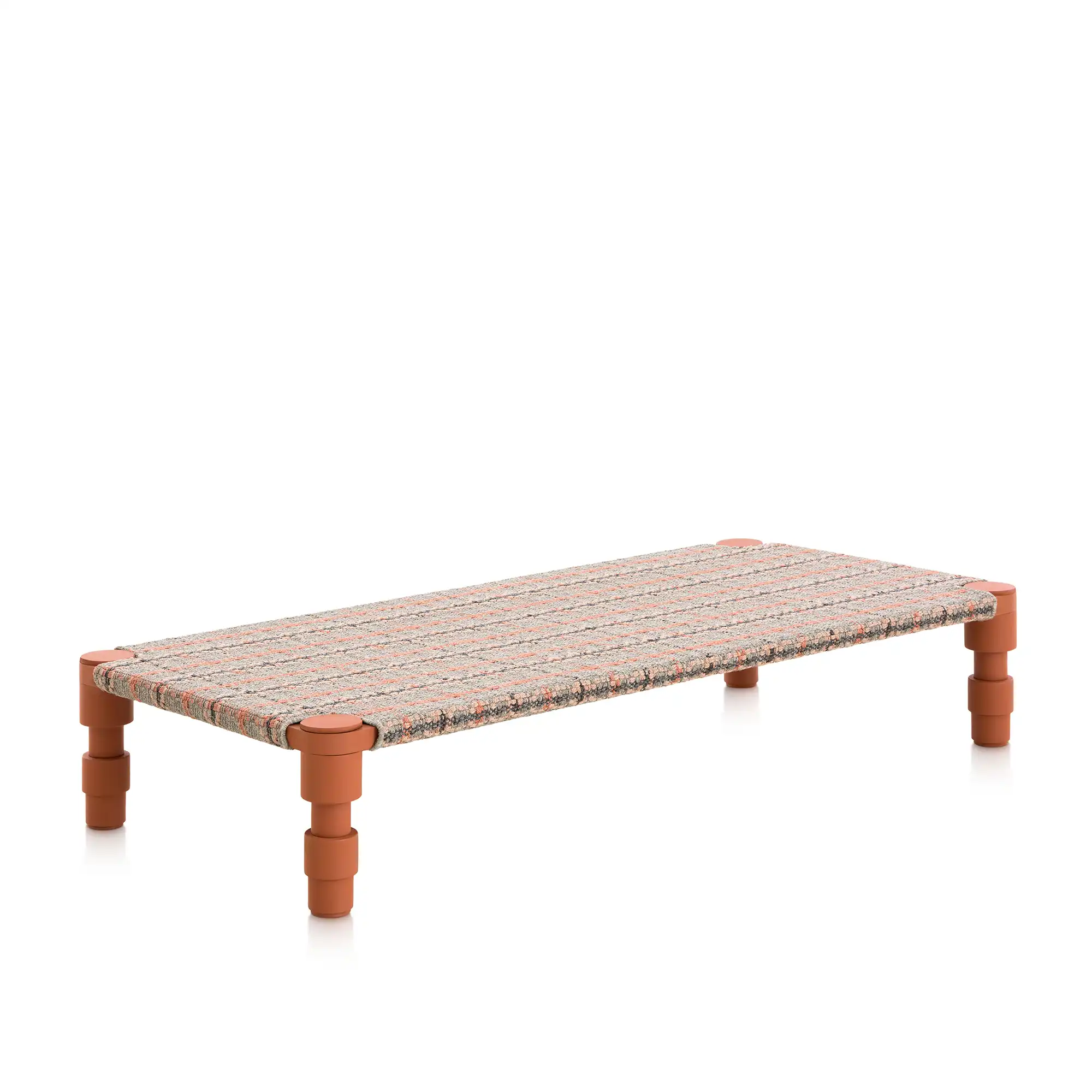 Garden Layers Single Indian Bed - Tartan Terracotta