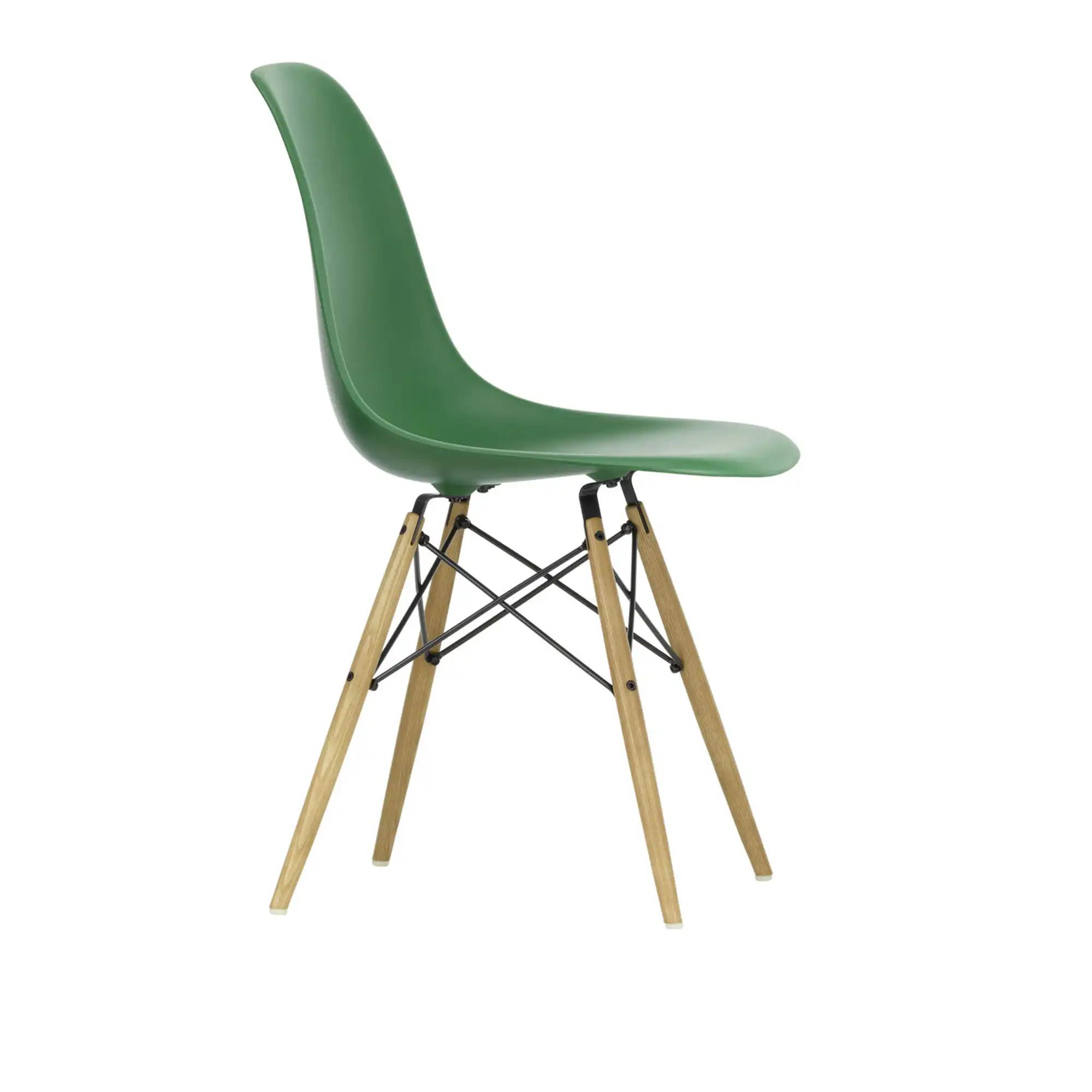 Eames RE Plastic Chair DSW 17 Emerald, Ash Honey Tone