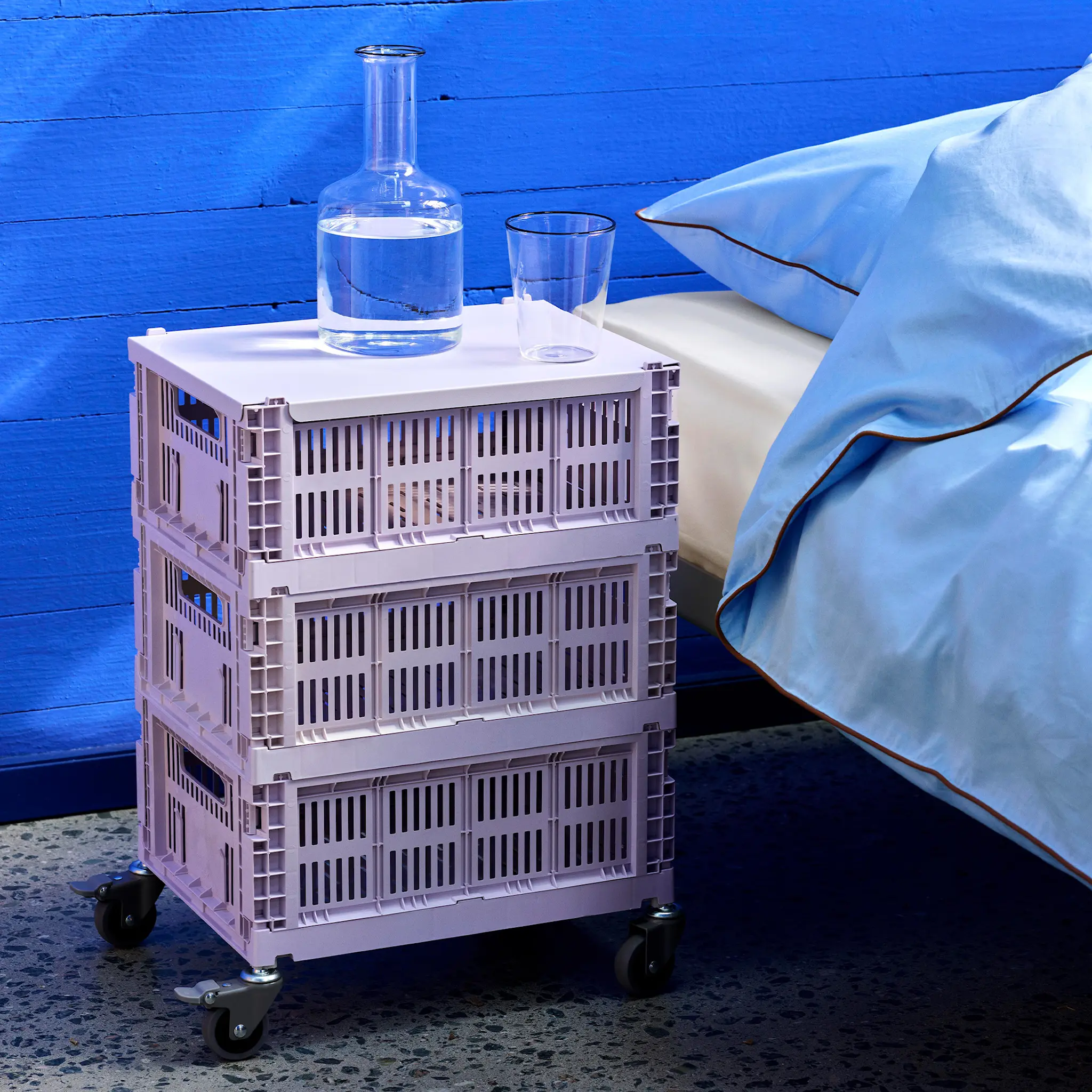 Hay Colour Crate Lid Medium - Powder