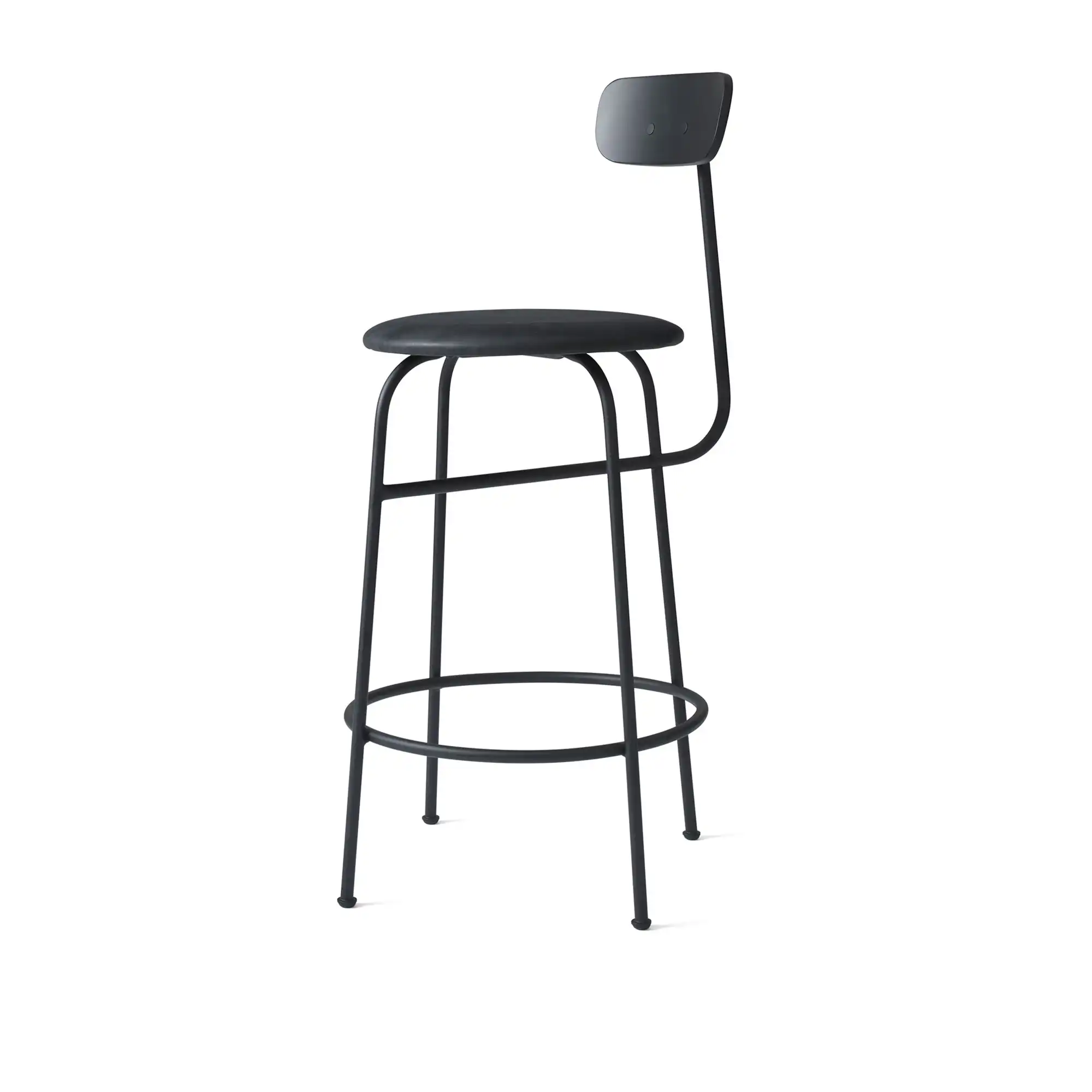 Afteroom Counter Chair Black Leather