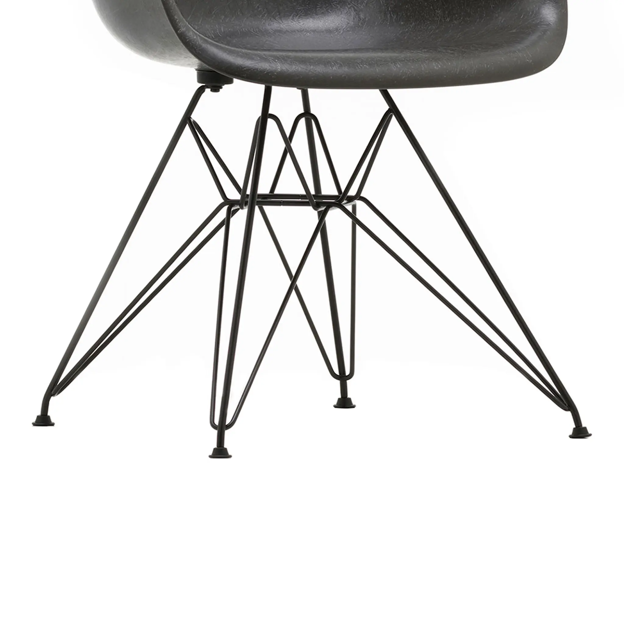 Eames Plastic Chair møbelben 4 stk ikke dekket med filt til teppe