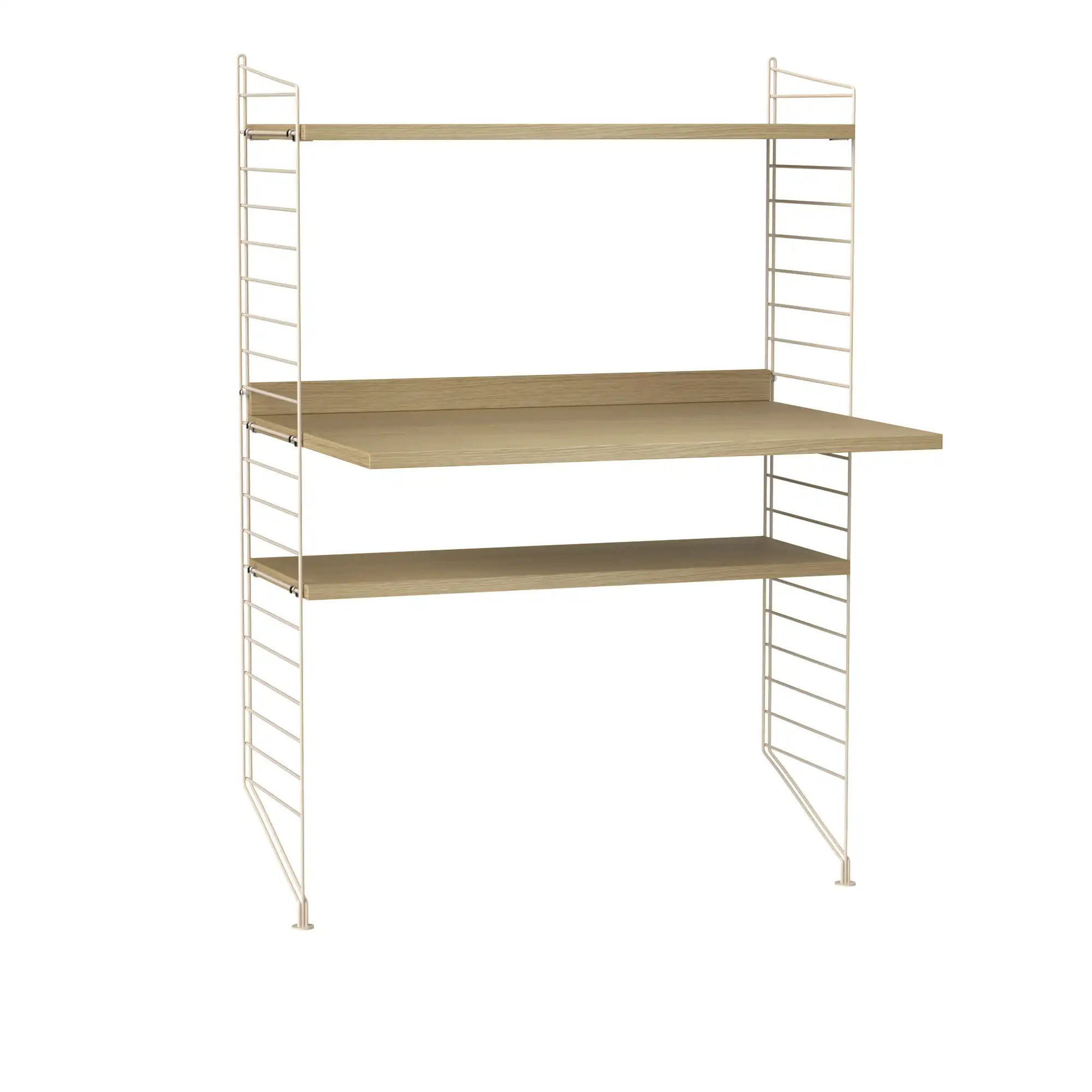 Kontor hyllesystem H eik/beige