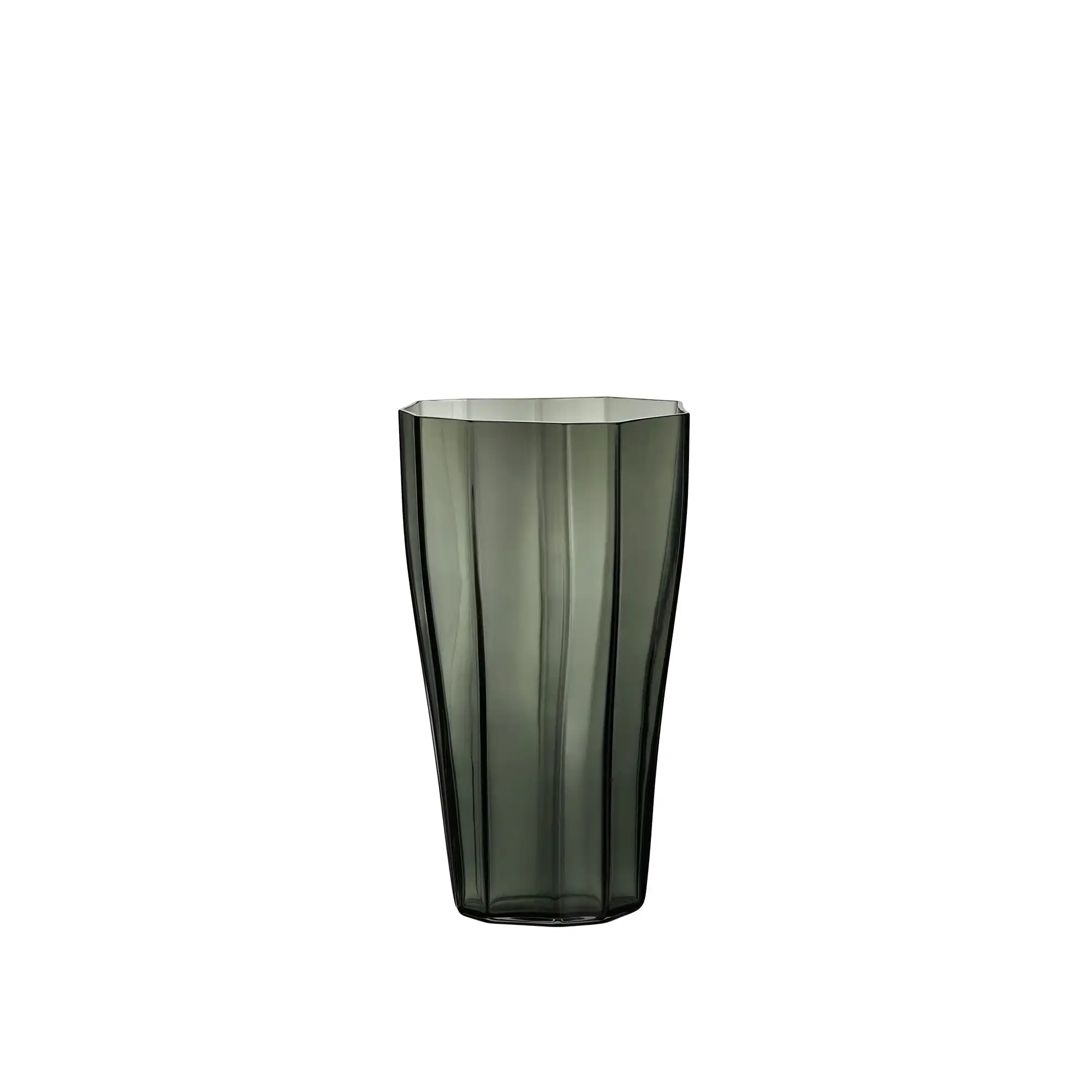 Reed Vase Smokey Green