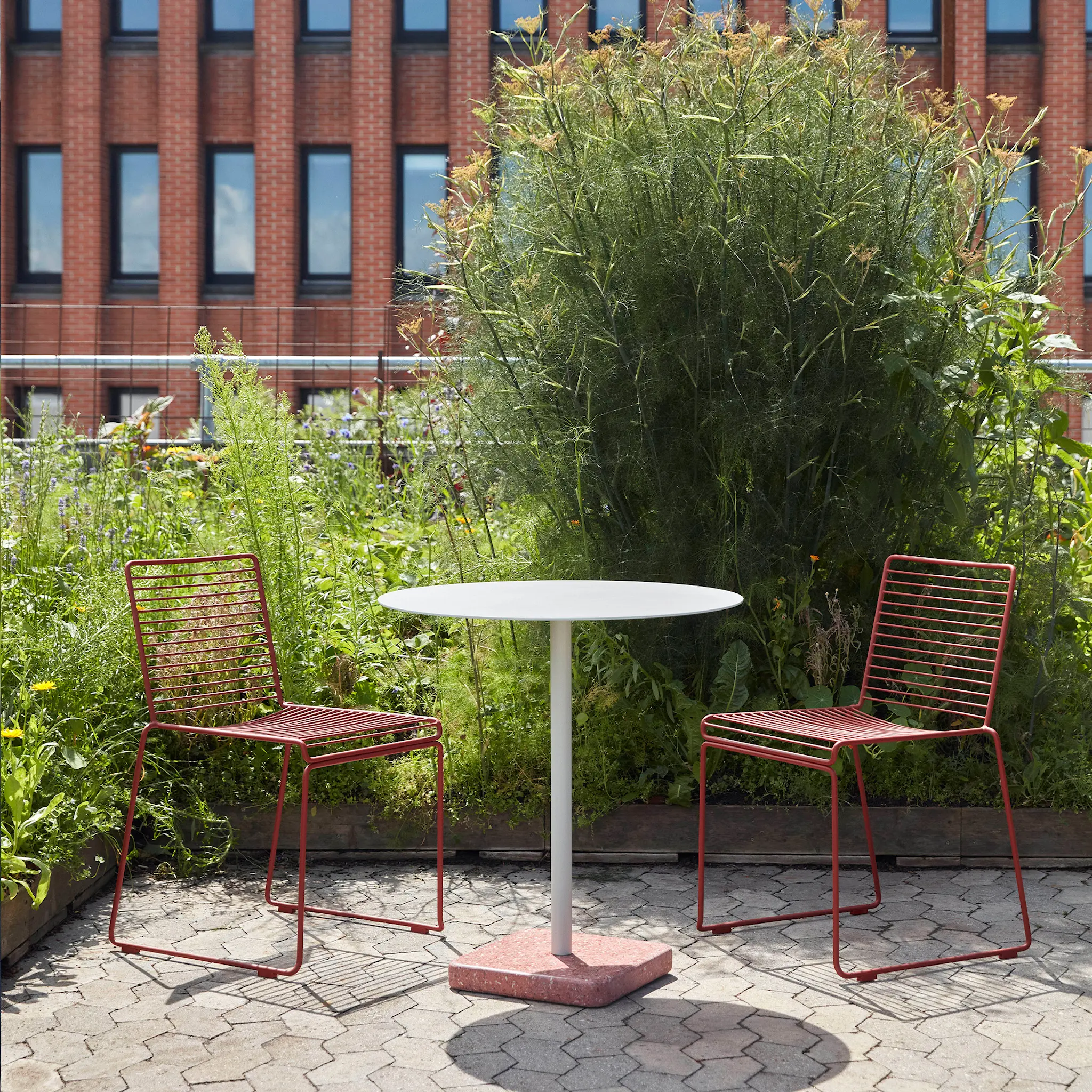 Terrazzo utendørs bord Square