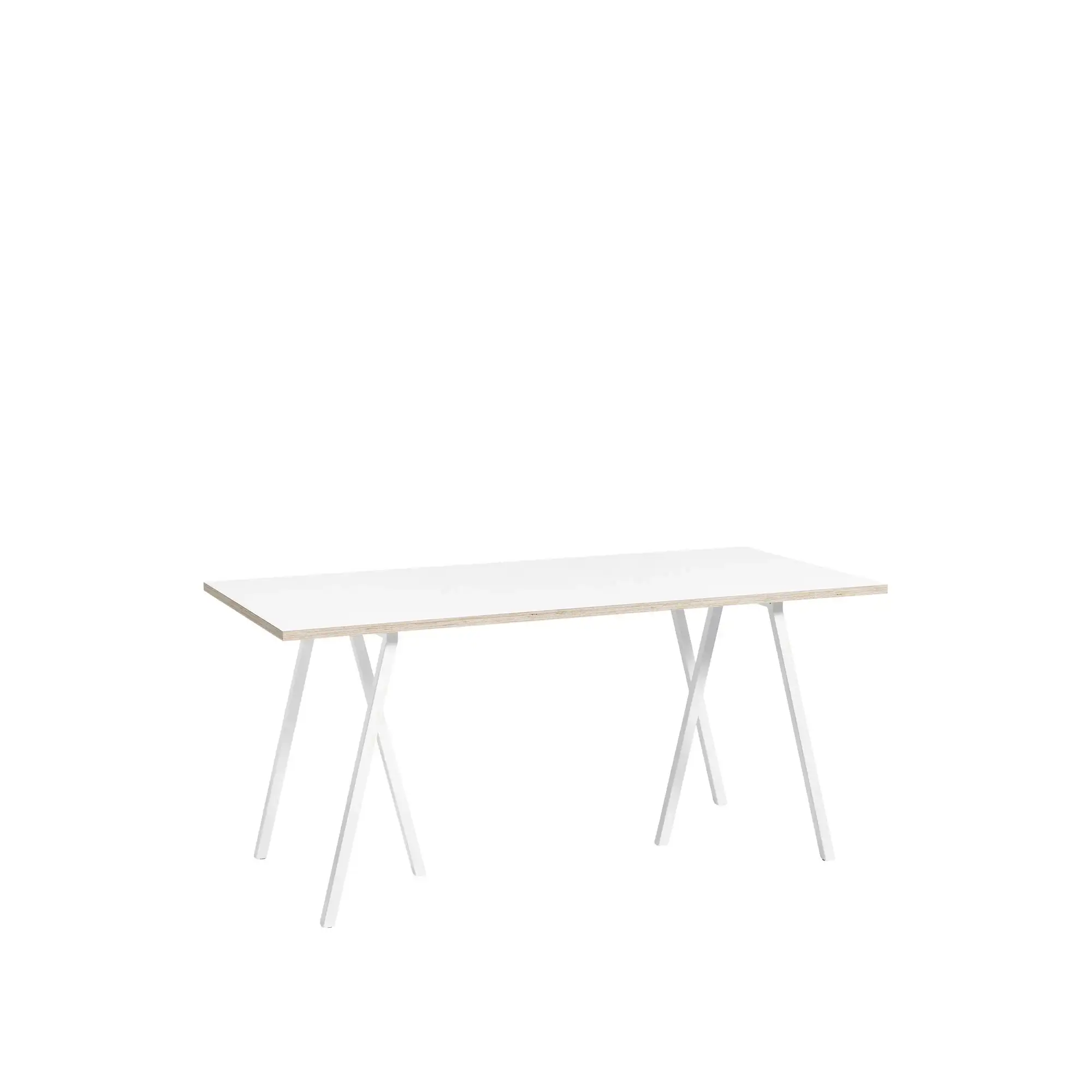 Loop Stand Table with Support - White - 160 x 77,5 cm