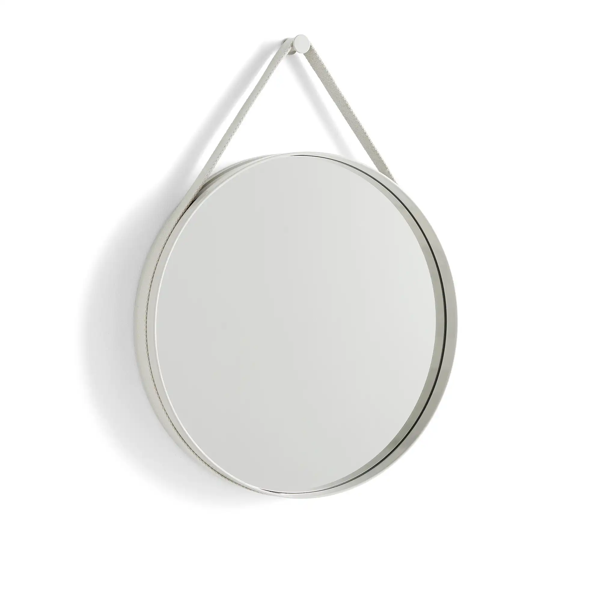 Strap Mirror No 2 Ø50 - Light Grey