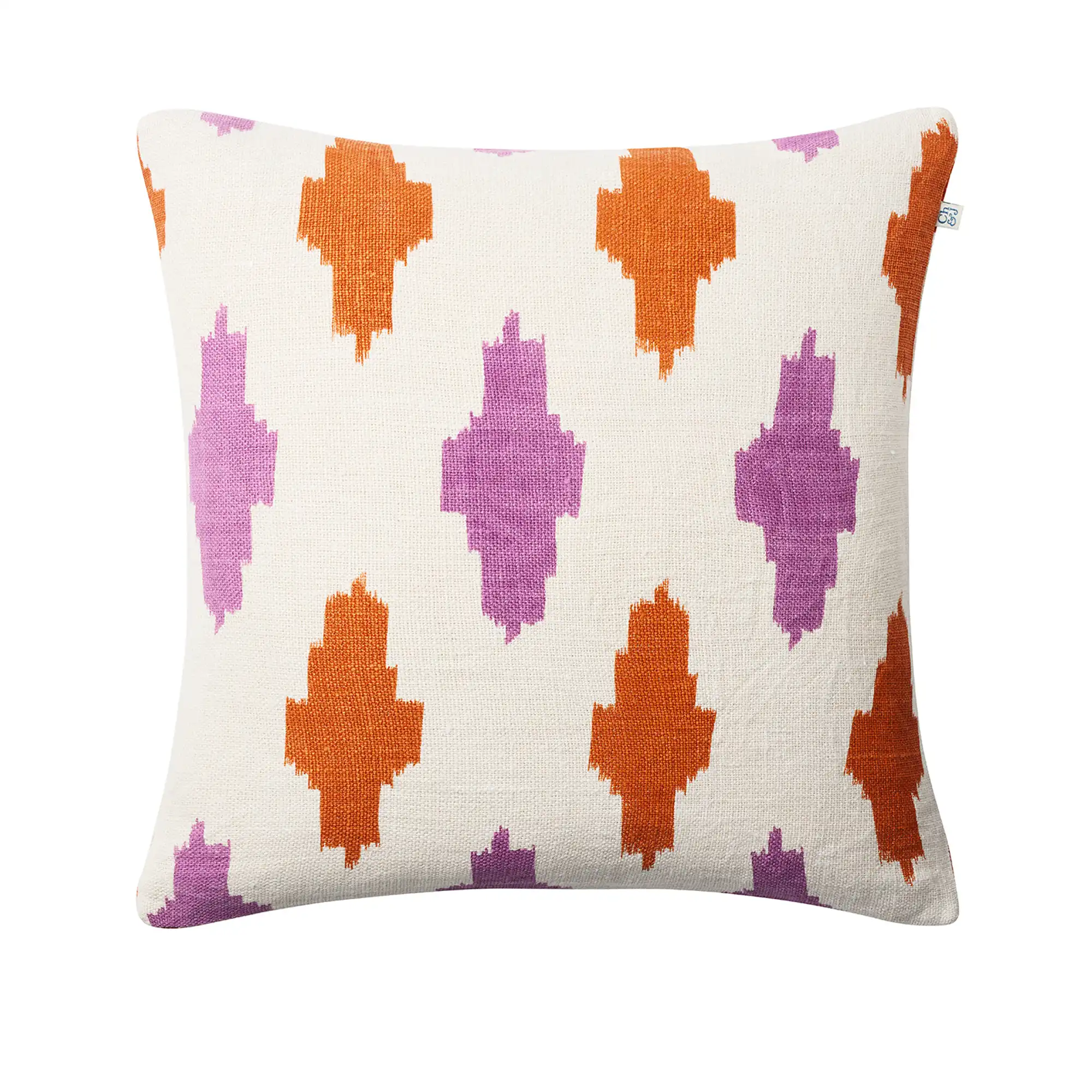 Ikat Agra Cushion Cover - Amber/Herb