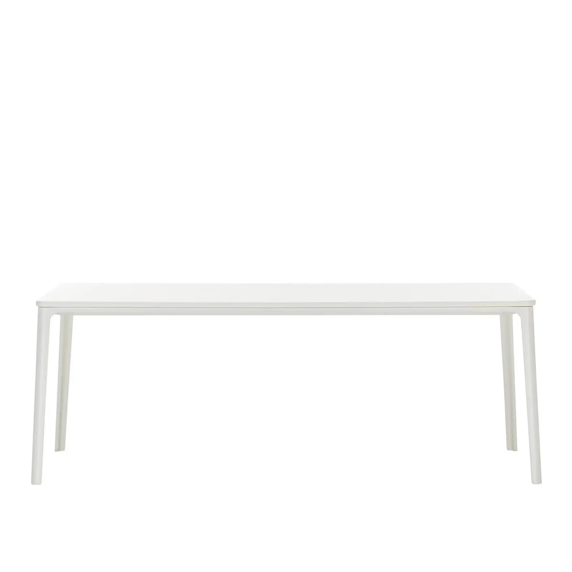 Plate Dining Table - White/White