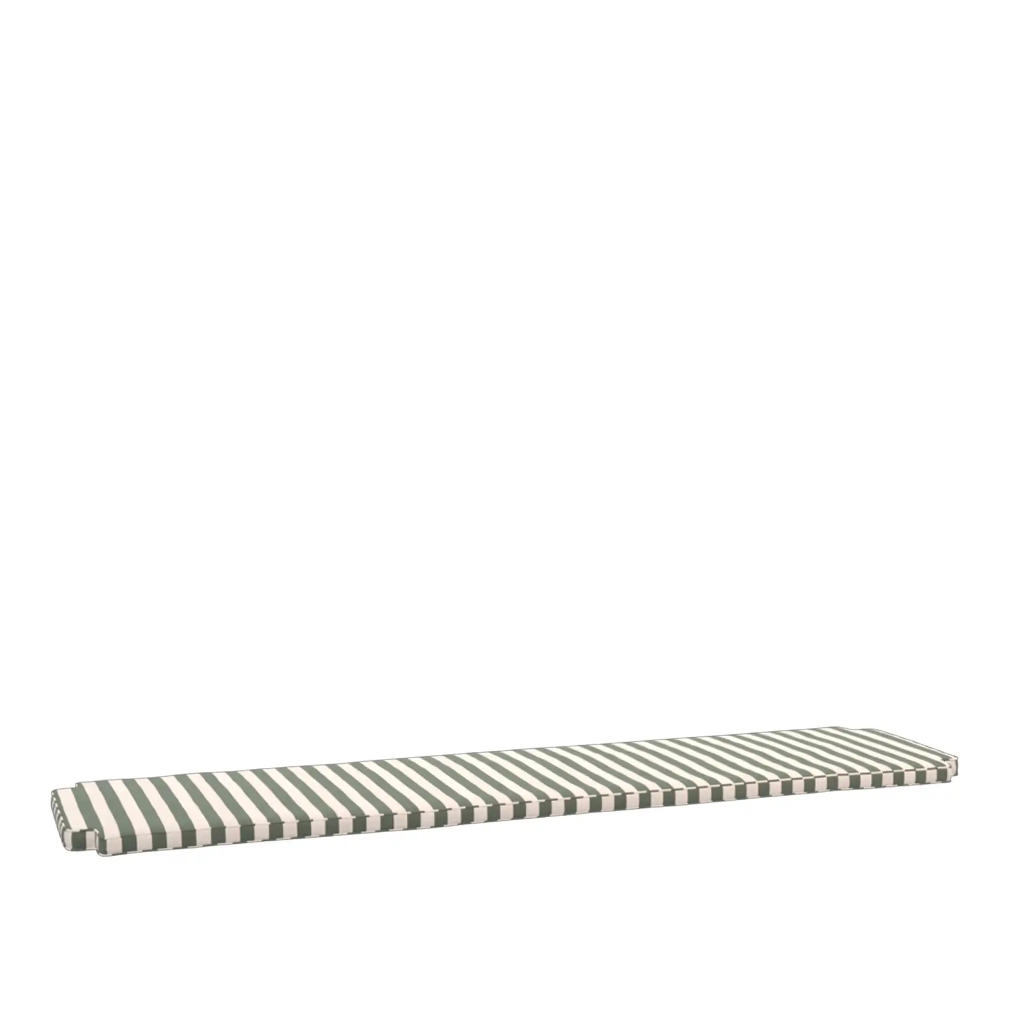 Drachmann hagebenkpute 200cm lys aprikos/mørkegrønn stripe