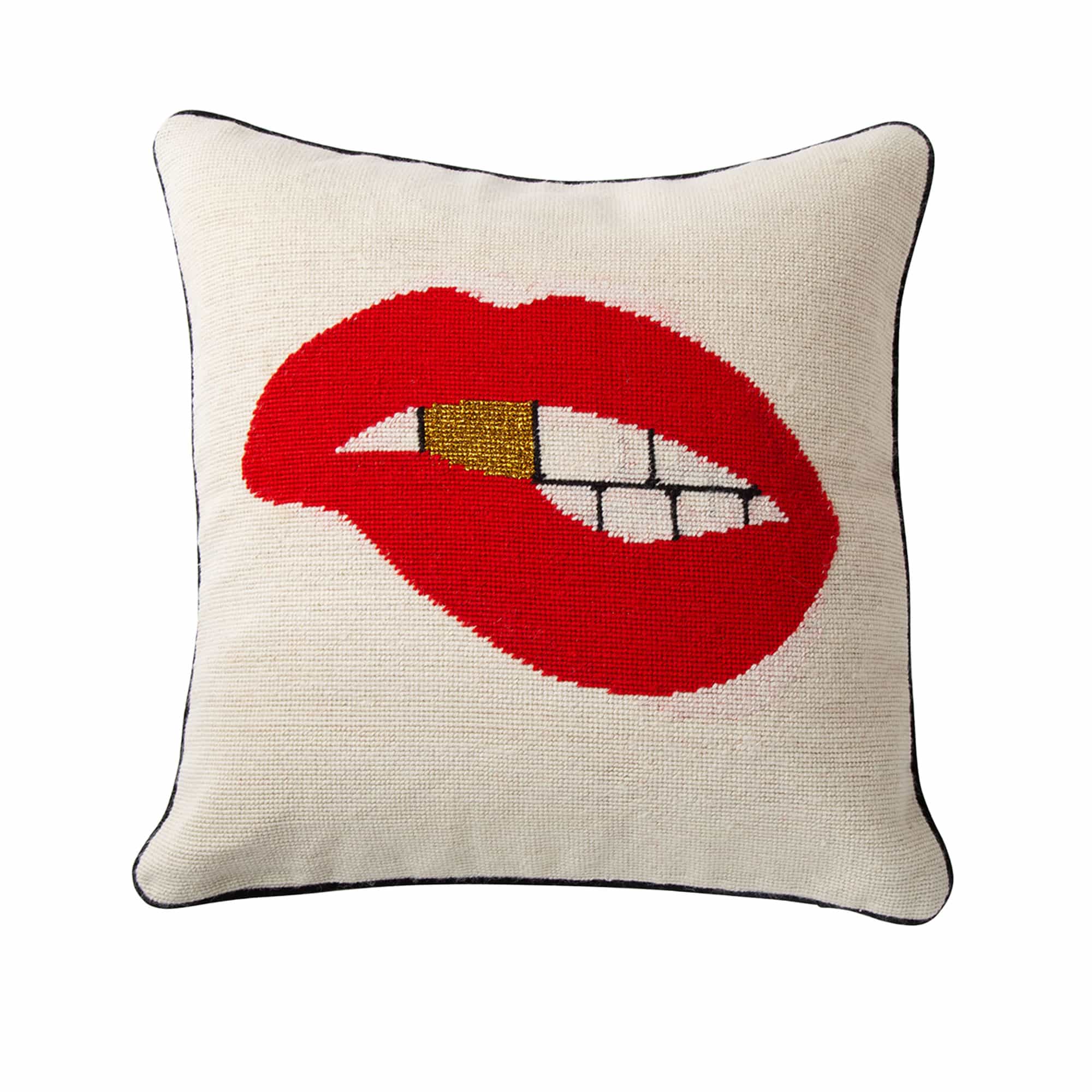 Lips Bitten Pillow