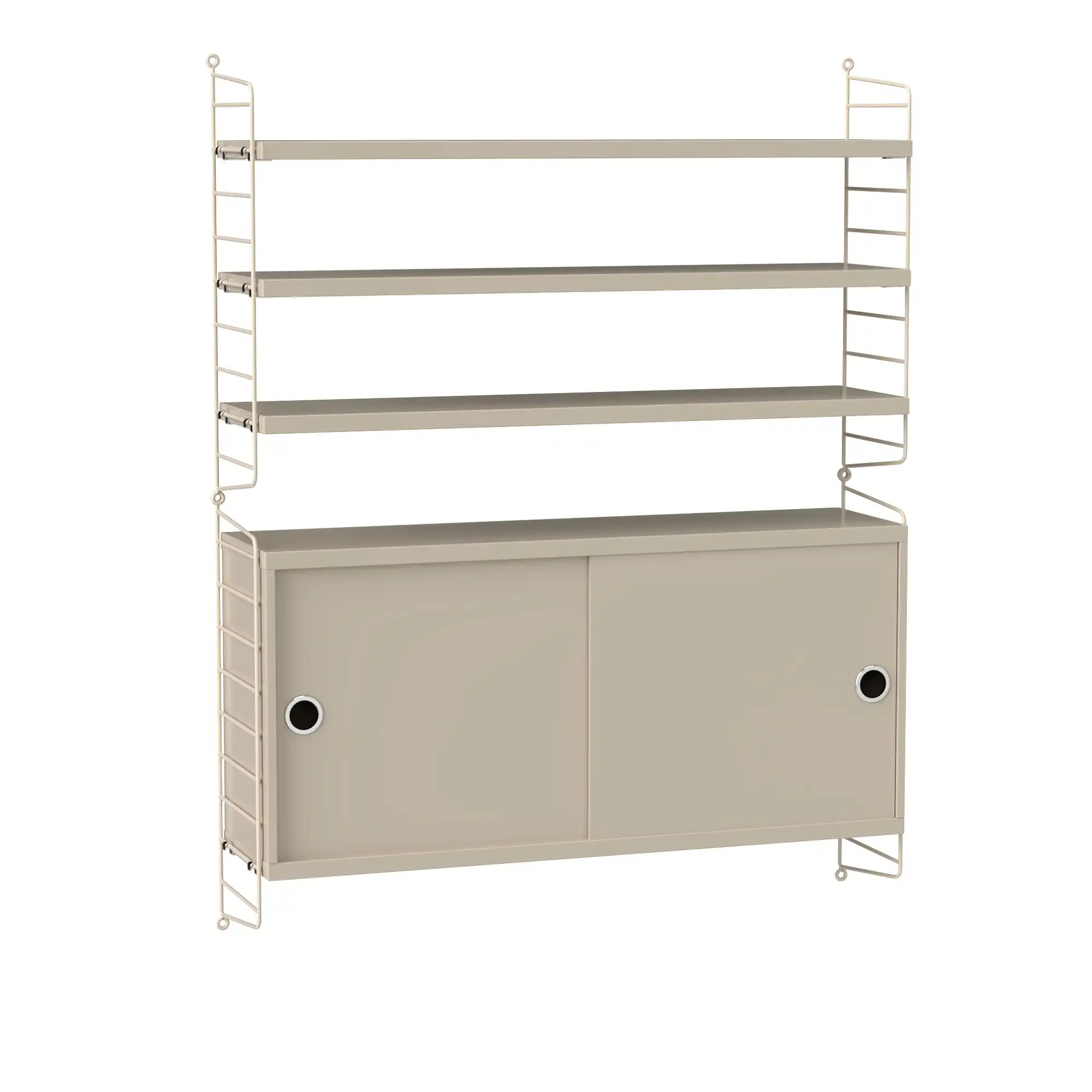 Stue hyllesystem I beige/beige