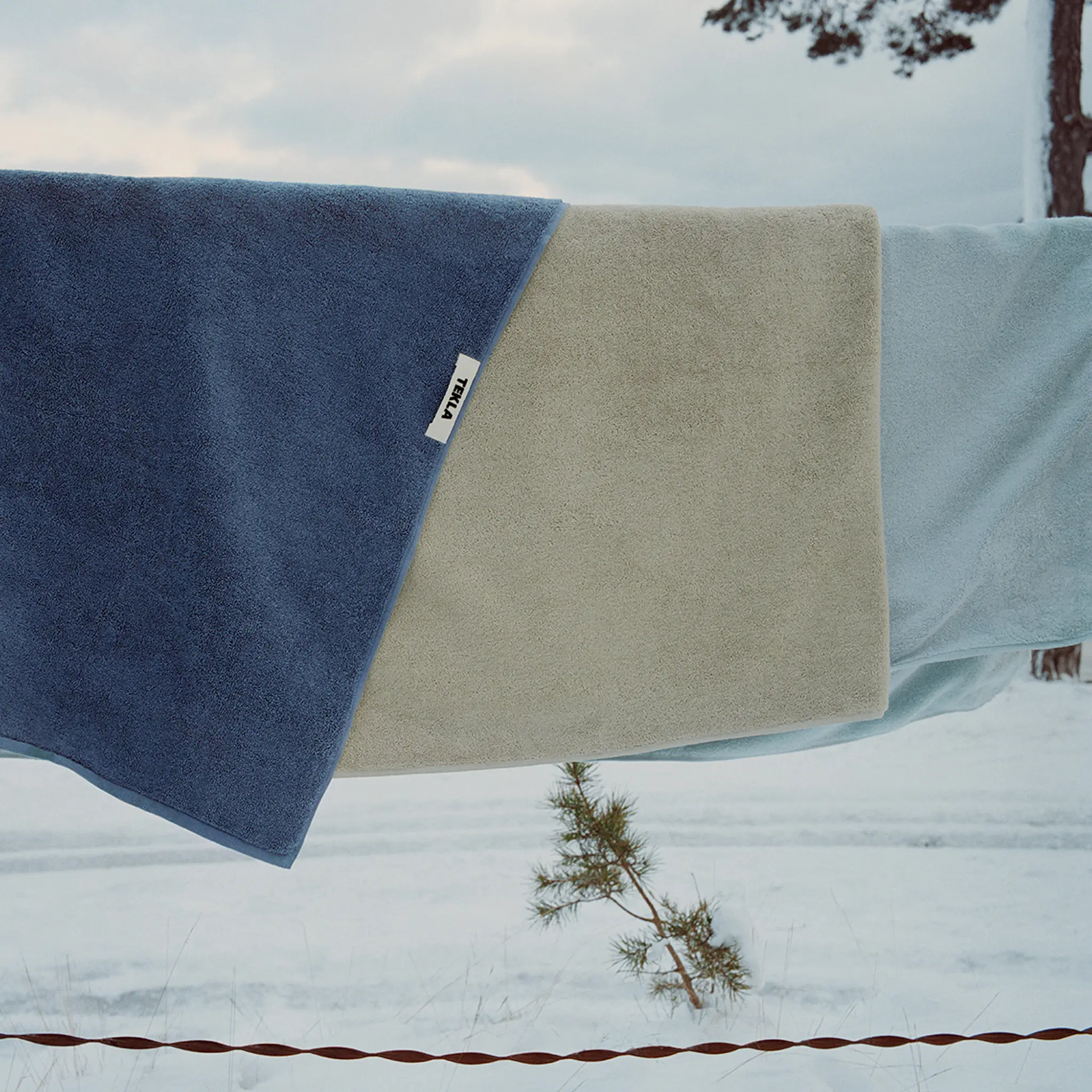 Terry Storm Blue håndkle