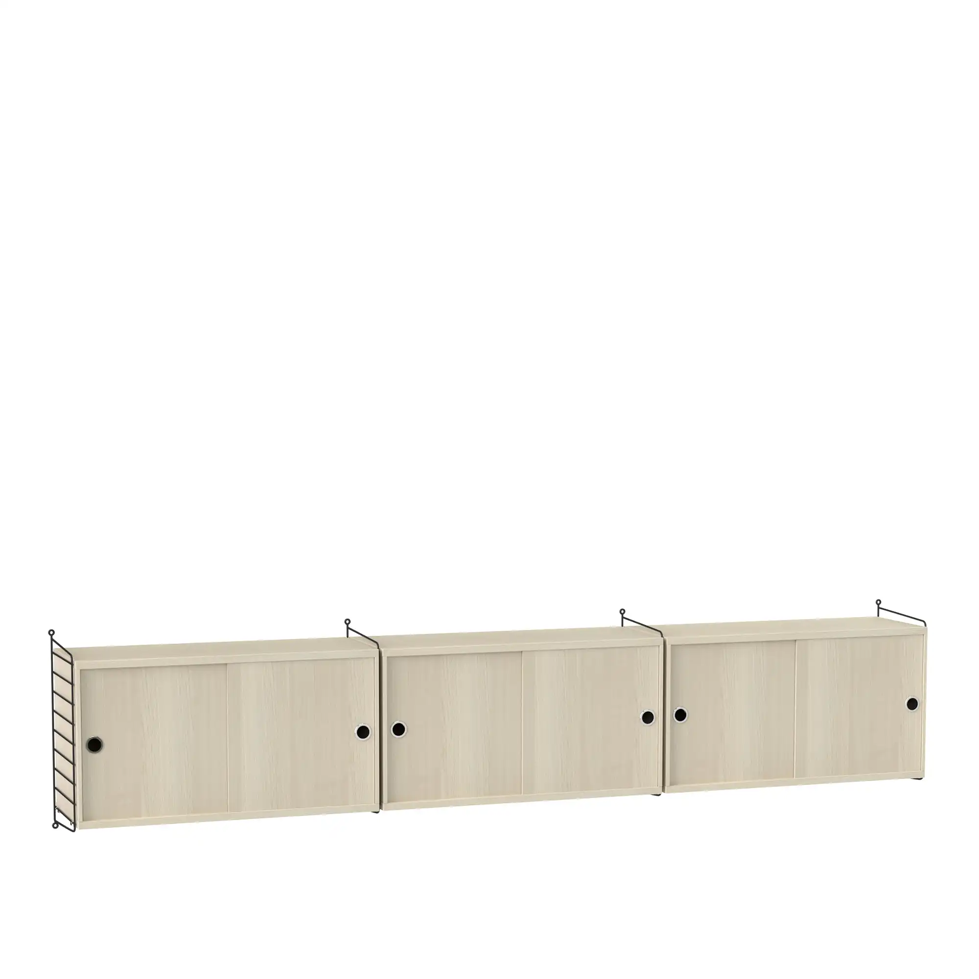 Stue hyllesystem D ask/svart