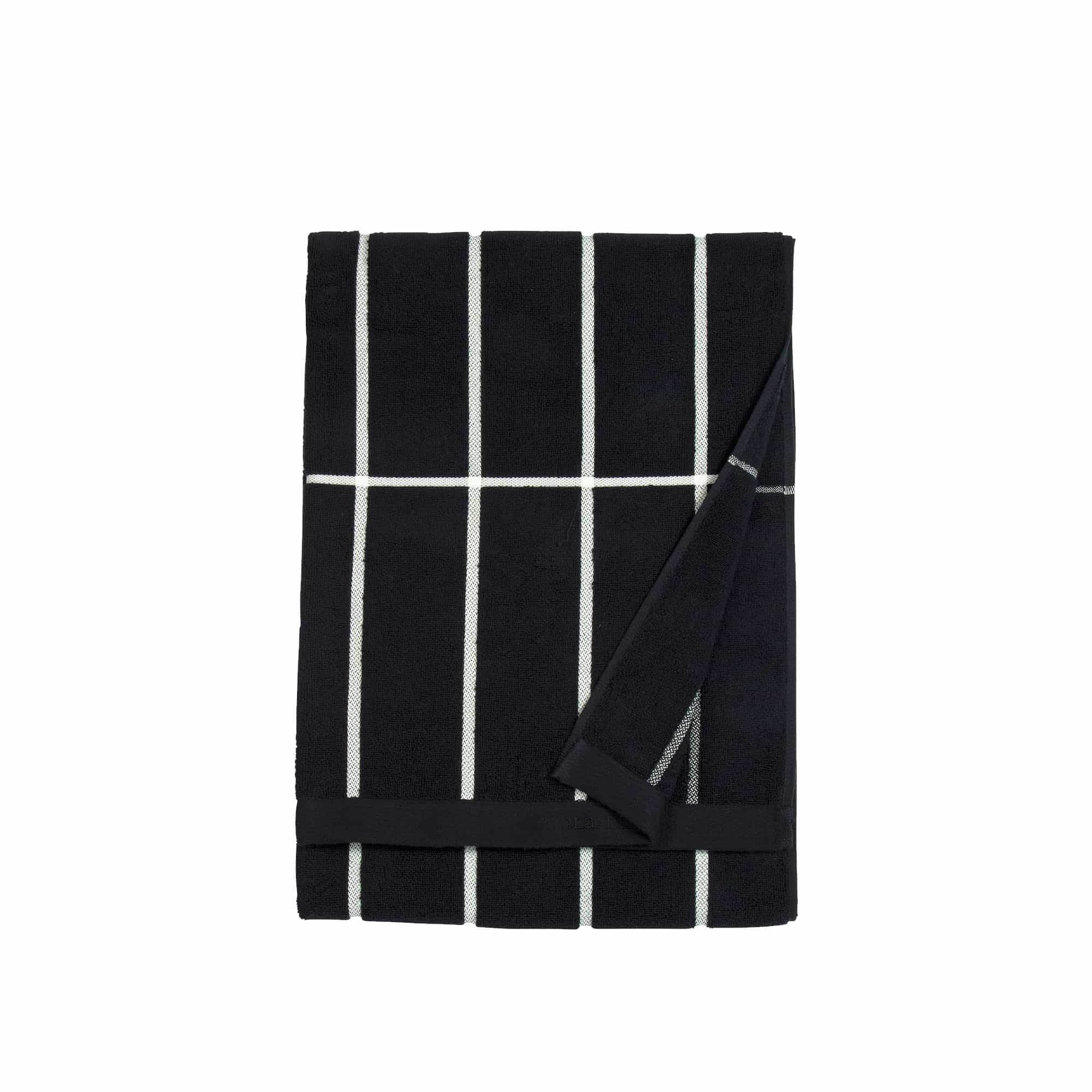 Tiiliskivi Bath Towel 70X150 cm Black, White