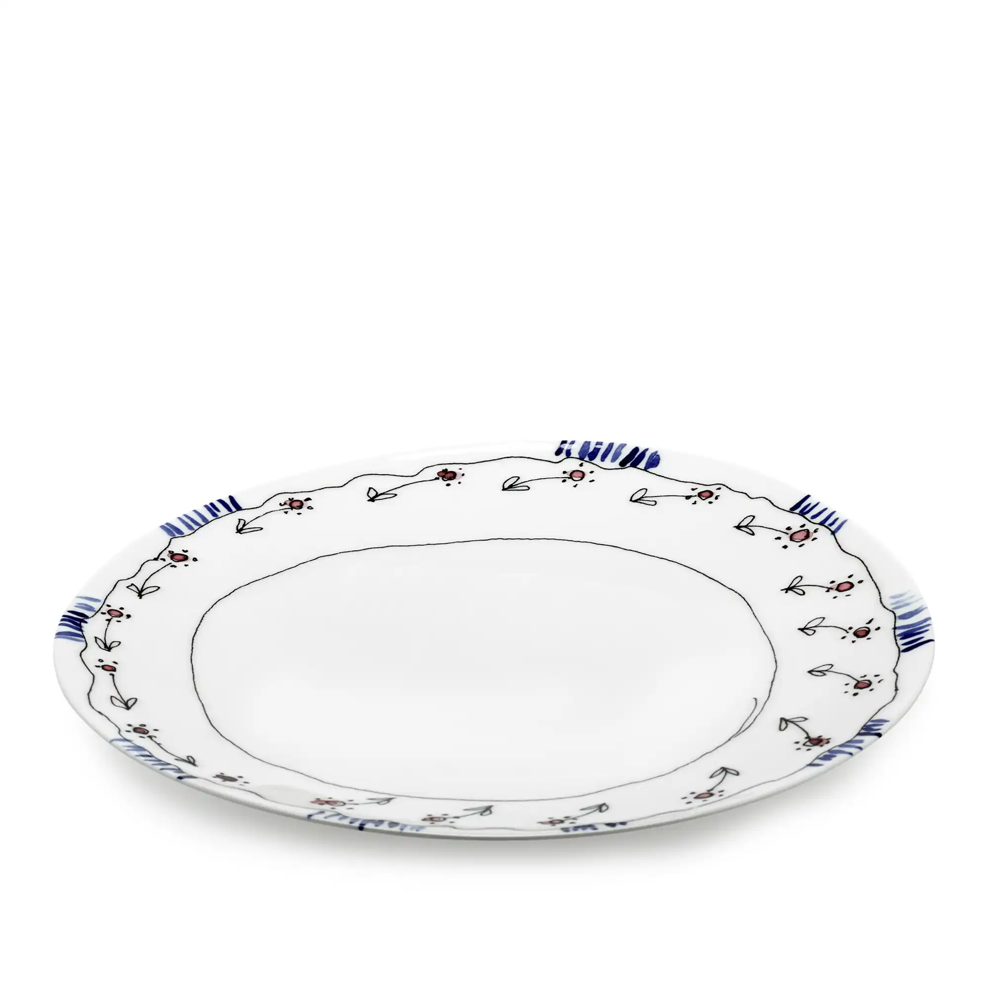 Plate L Anemone Milk - Set of 2