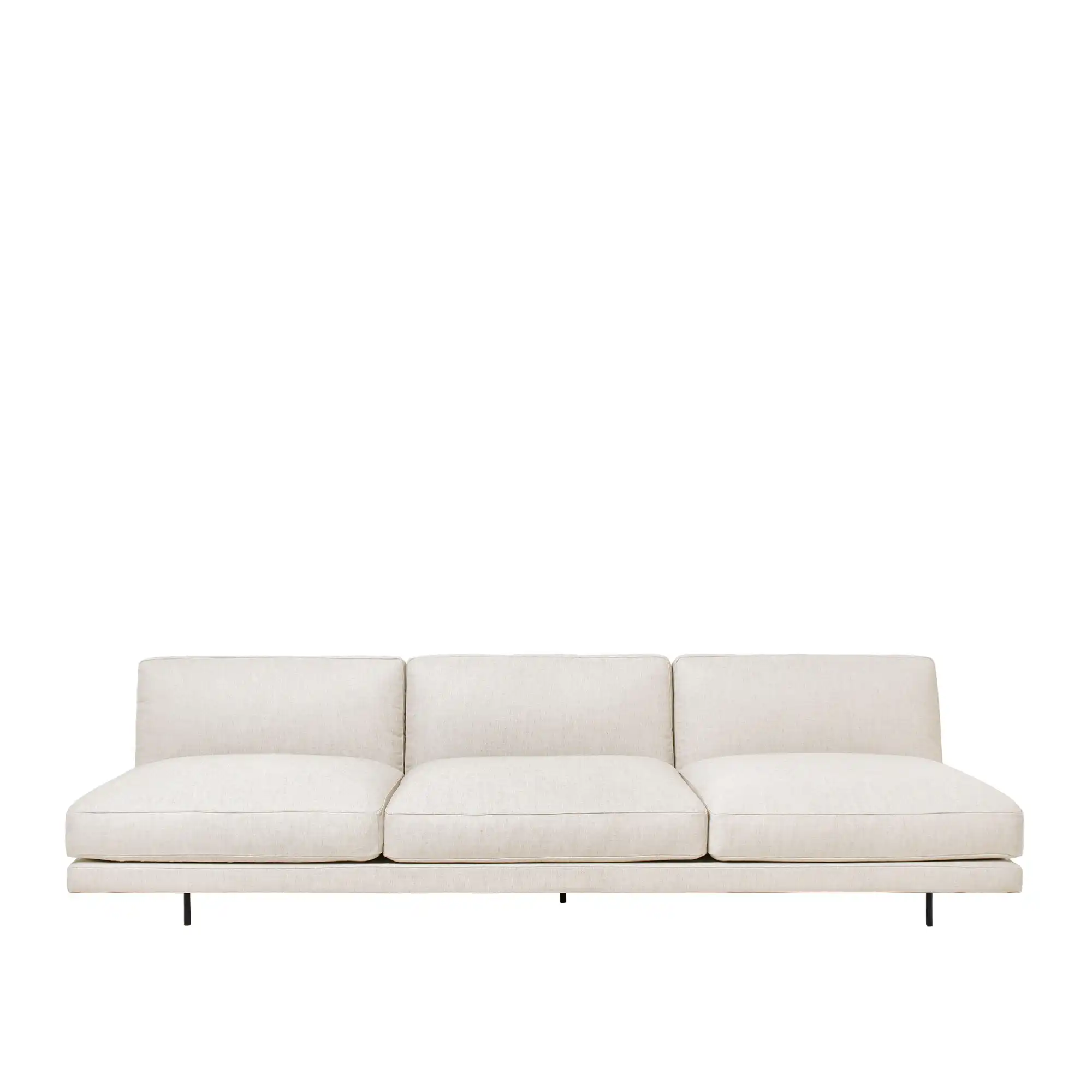Flaneur 3-seters sofa Matt Black