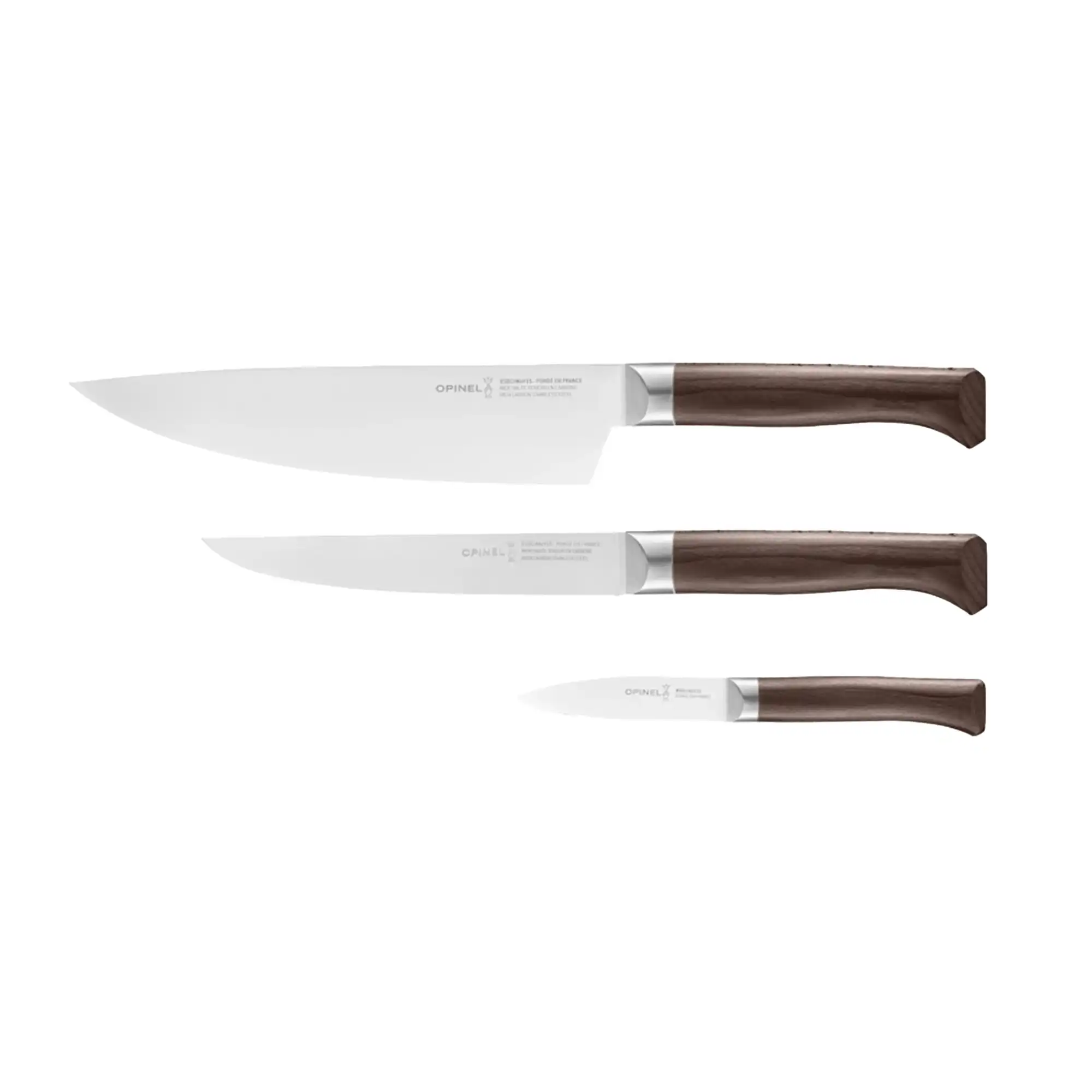 Trio Box - Les Forgés 1890 - Chef Knife 20 cm, Carving Knife, Paring Knife