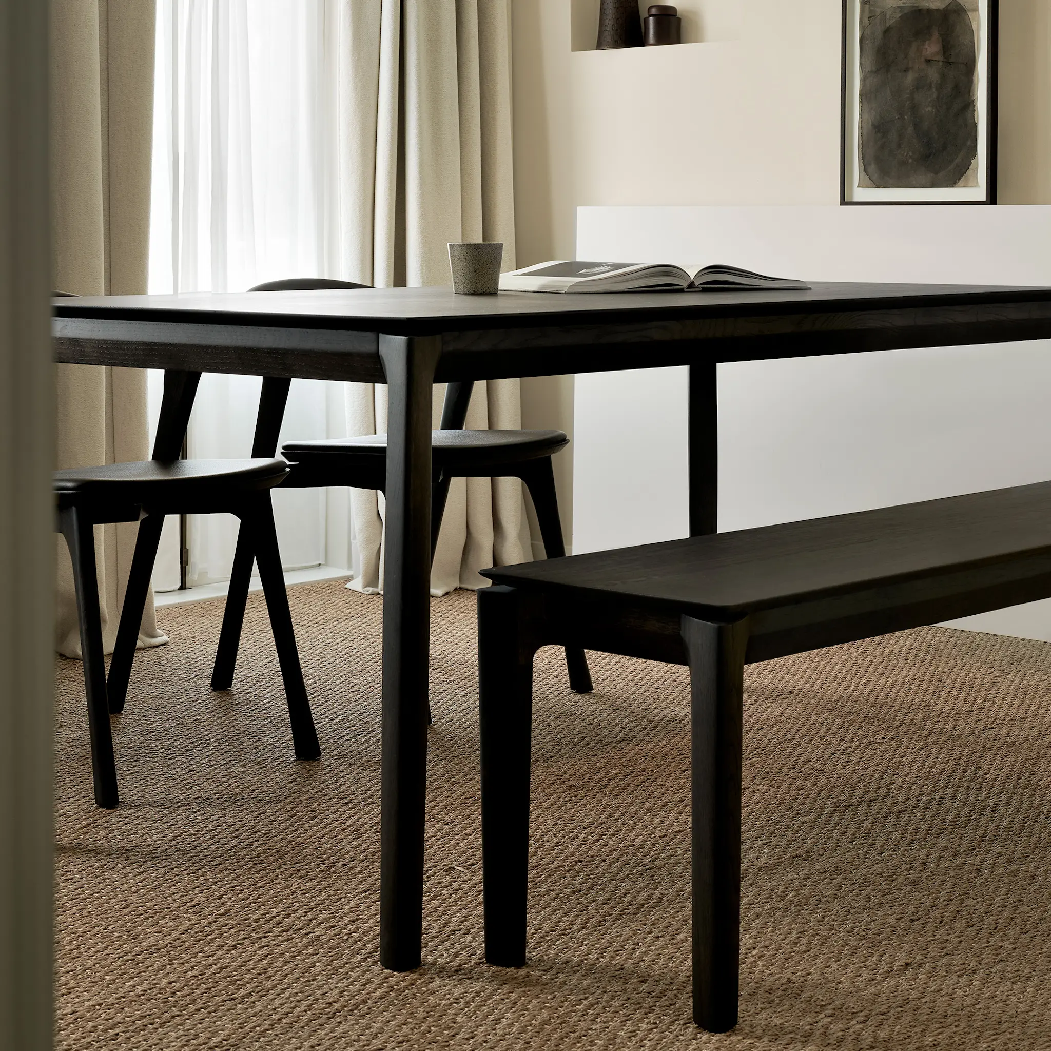 Bok Bench Brown Oak
