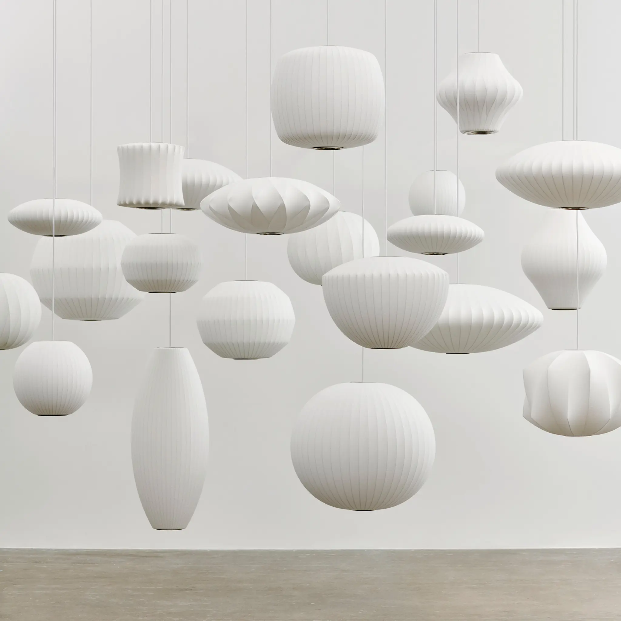 Nelson Saucer CrissCross Bubble Pendel Lampe